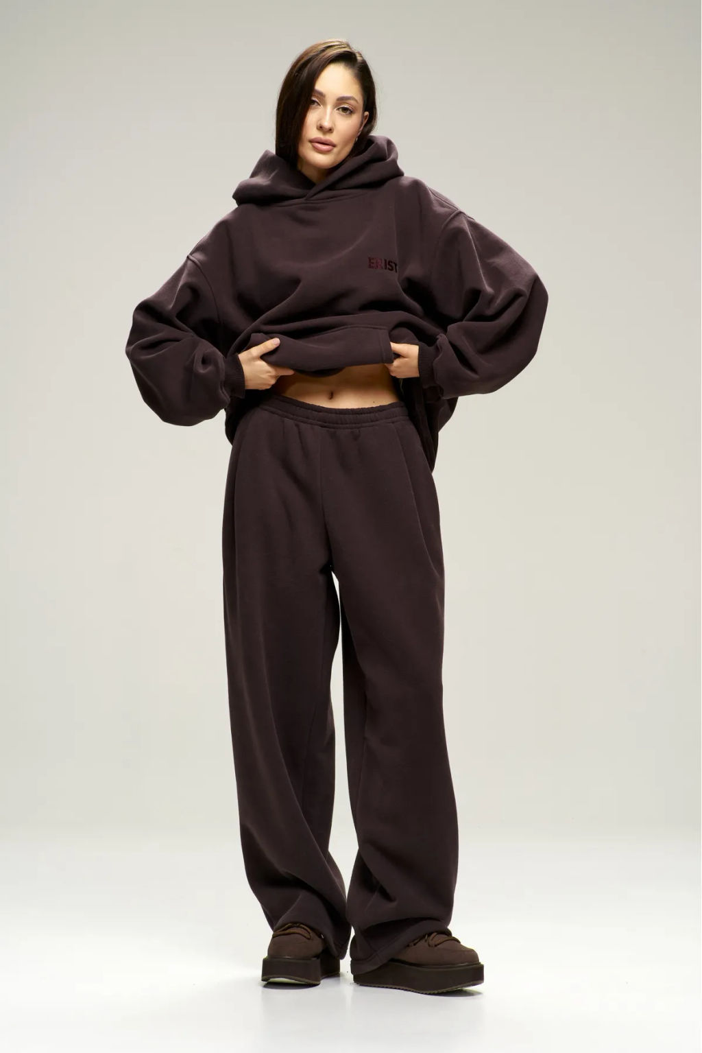 Брюки с начесом Brown - Erist store фото 3