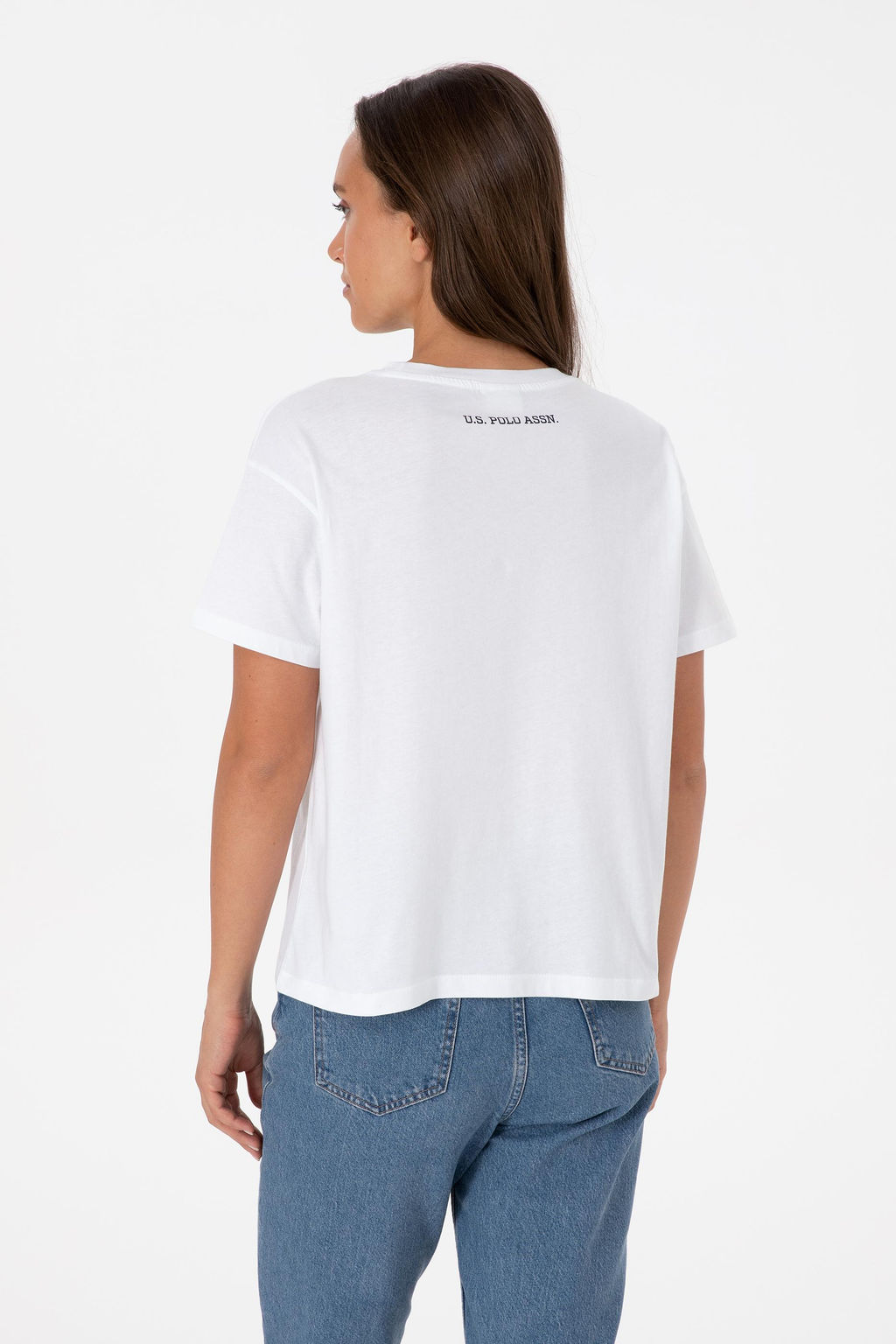 Kad_n Beyaz Ti__rt - U.s. polo assn фото 5