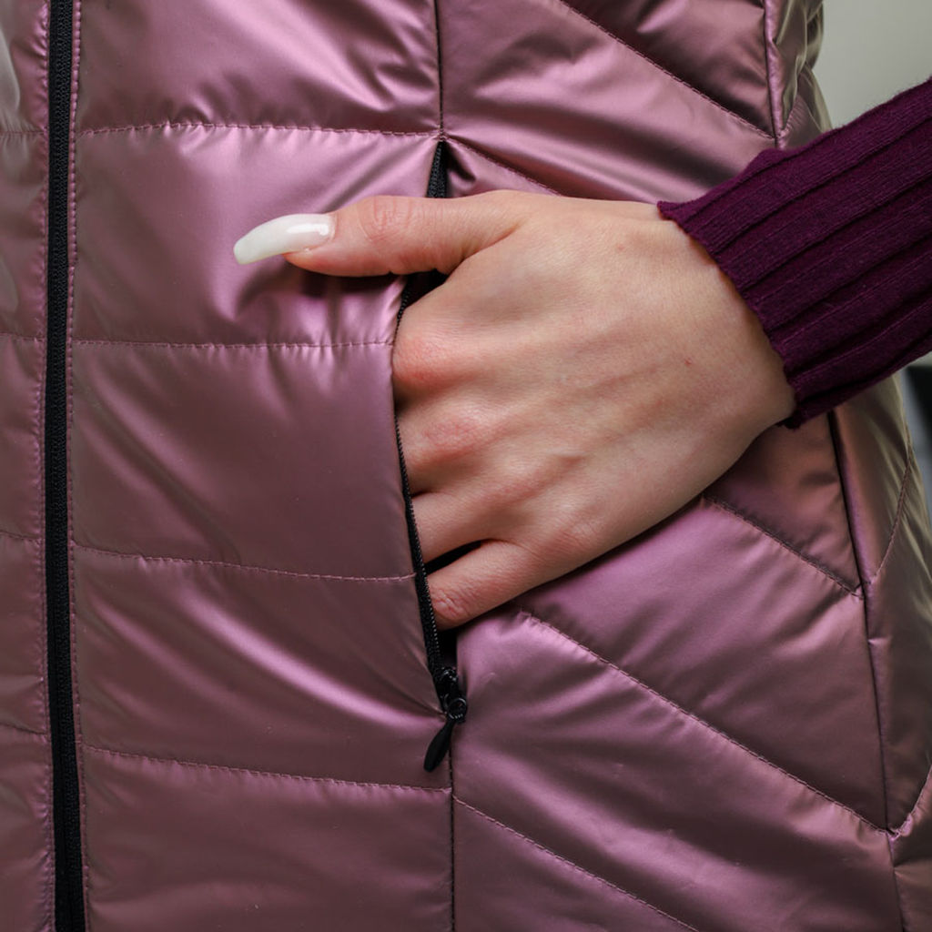 RODOS Жилет женский демисезон М-249 Светло-розовый  фото 21