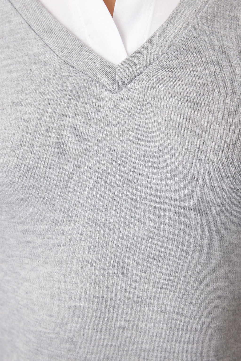 Trendyolmilla Siyah Dokuma Detayl? Gomlek Yaka Regular/Normal Kal?p Orme Bluz TWOAW25BZ00035  фото 4