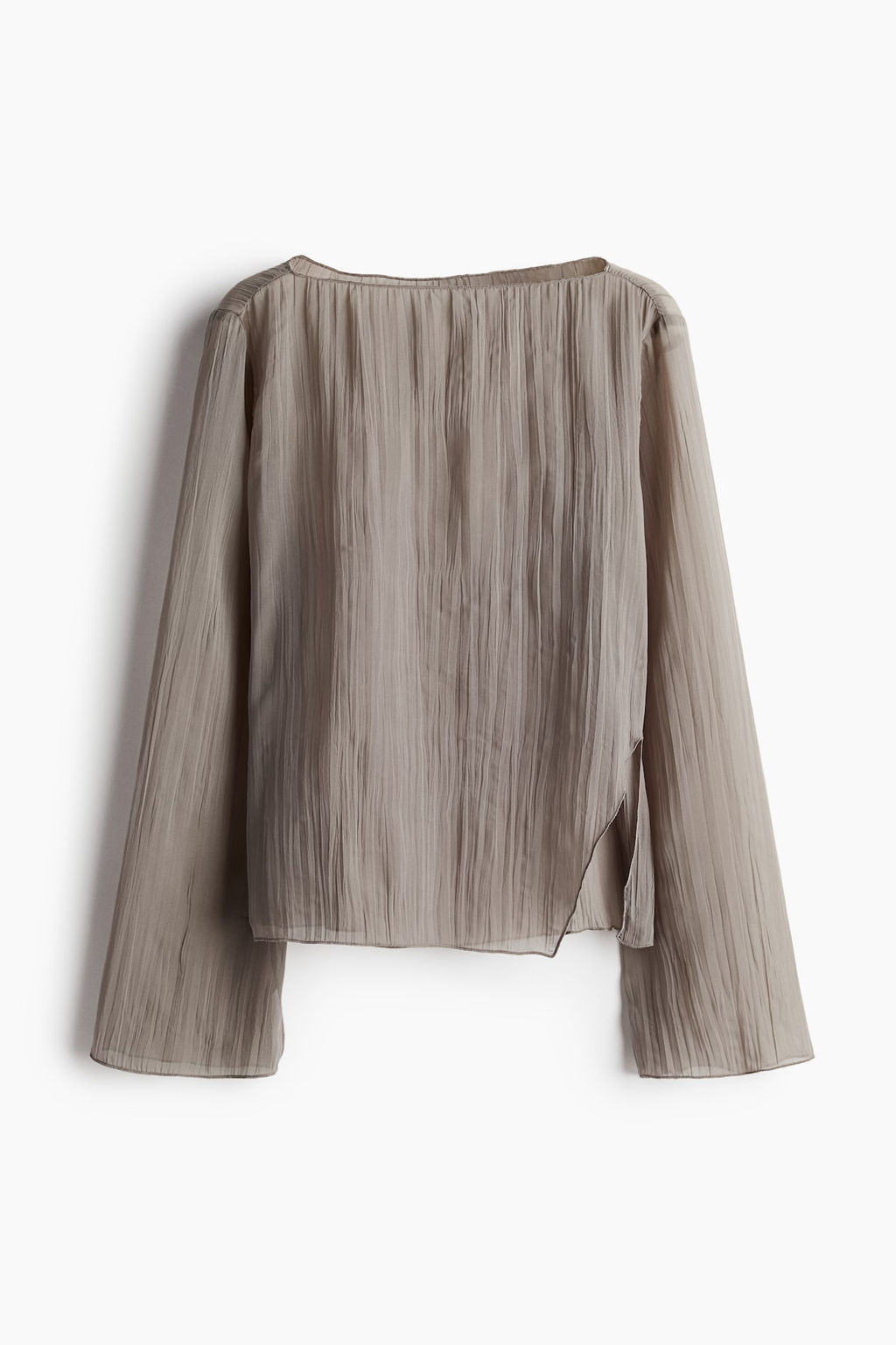 Top efecto arrugado con detalles sobrehilados - H&m фото 6