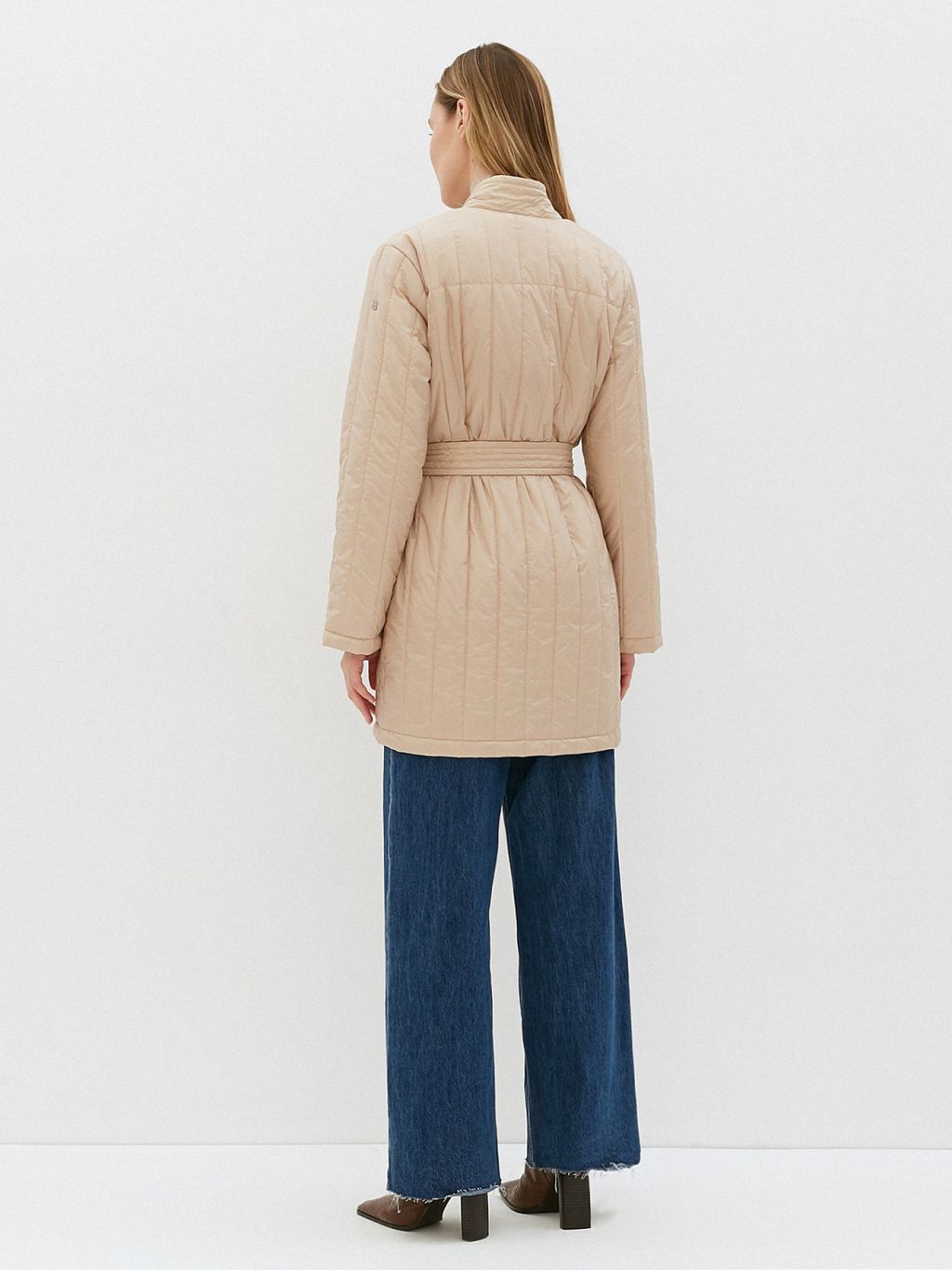 Conso/SM 220113 - light beige Утепленное Пальто  фото 5