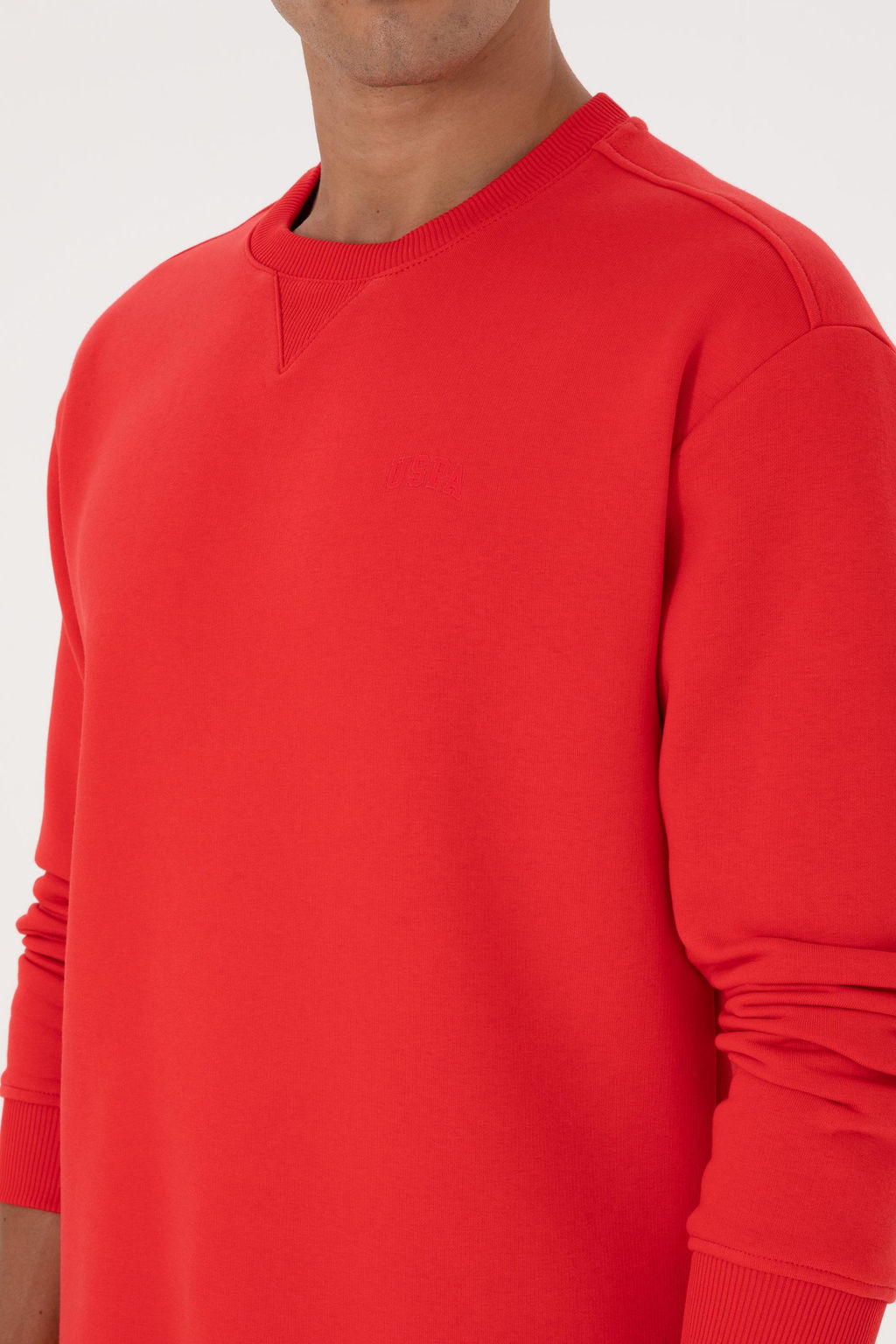 Erkek K_rm_z_ Basic Sweatshirt - U.s. polo assn фото 7