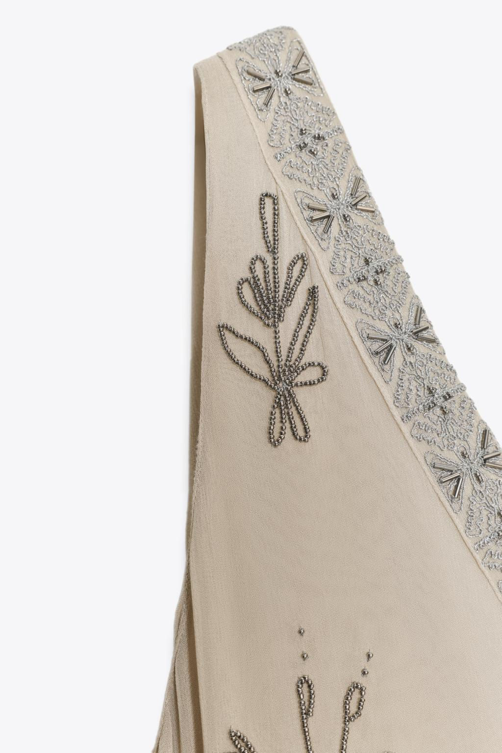 ZW COLLECTION BEADED EMBROIDERED DRESS - Zara фото 11