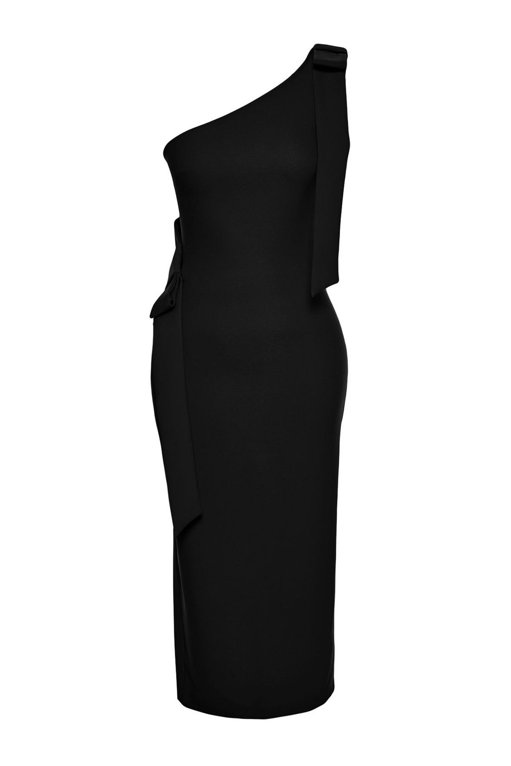 Siyah Vucuda Oturan Fiyonk Detayl? Tek Omuz Dokuma Abiye Gece Mezuniyet Elbisesi TPRSS25EL00032 - Trendyolmilla фото 6