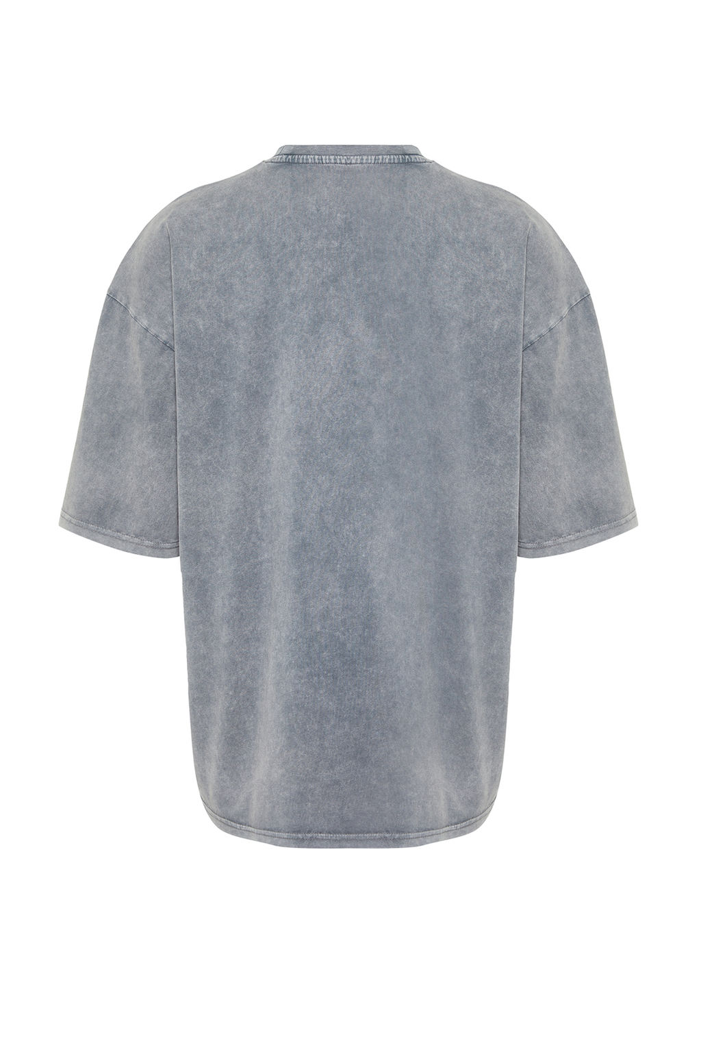 TRENDYOL MAN Gri Oversize/Genis Kesim Eskitme/Soluk Efektli %100 Pamuklu T-shirt TMNSS24TS00146 - Trendyolmilla фото 9