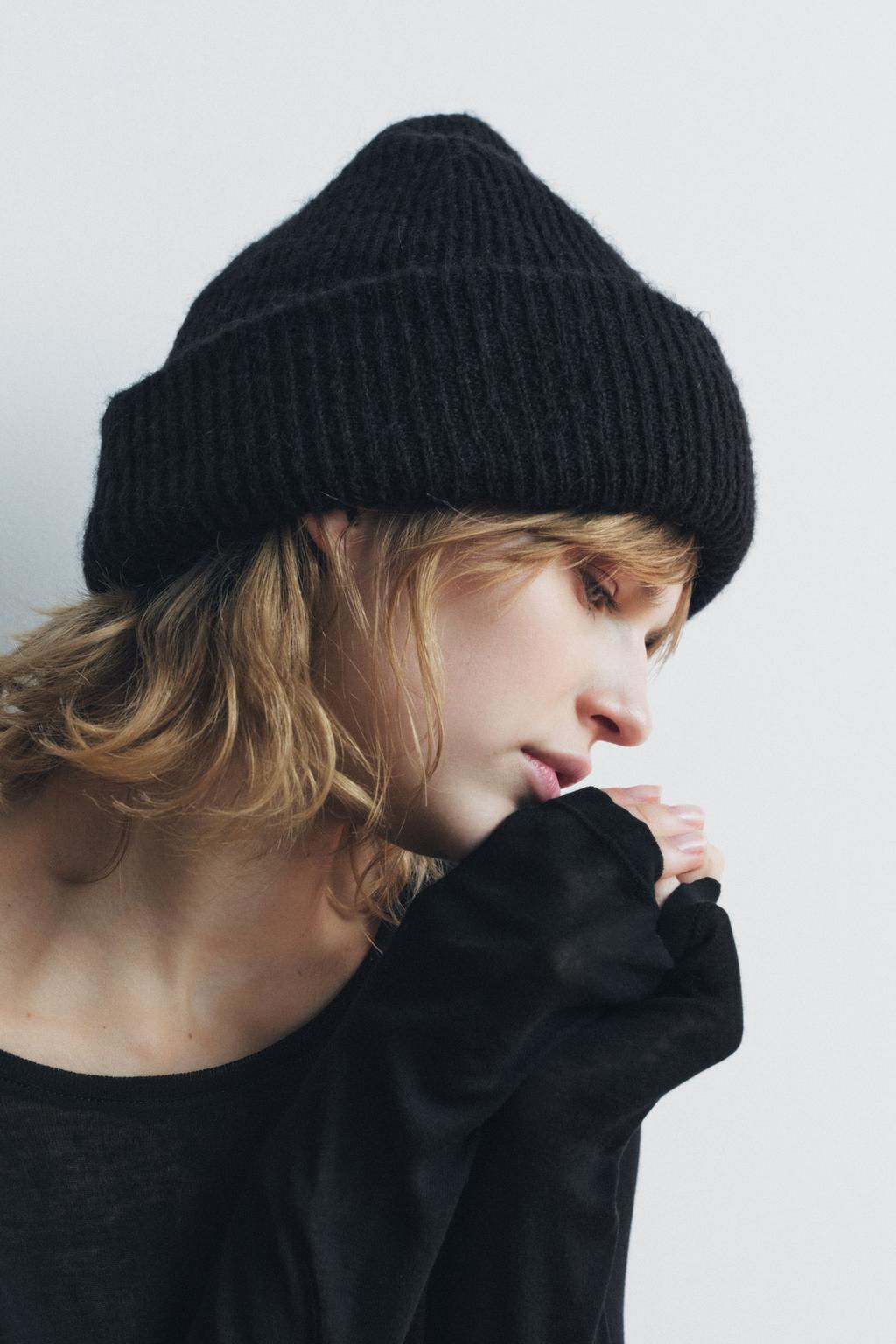 TURN-UP KNIT BEANIE - Zara фото 3