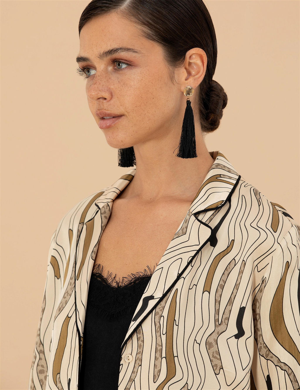 Krem Regular Fit Uzun Kollu Saten G_mlek - Pierre cardin фото 2