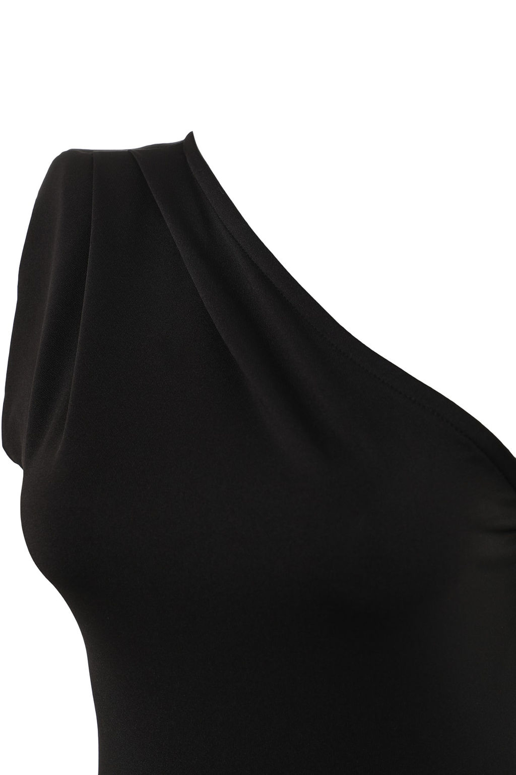 Siyah Asimetrik Yakal? Alttan C?tc?tl? Esnek Orme Body TWOSS22BD00014