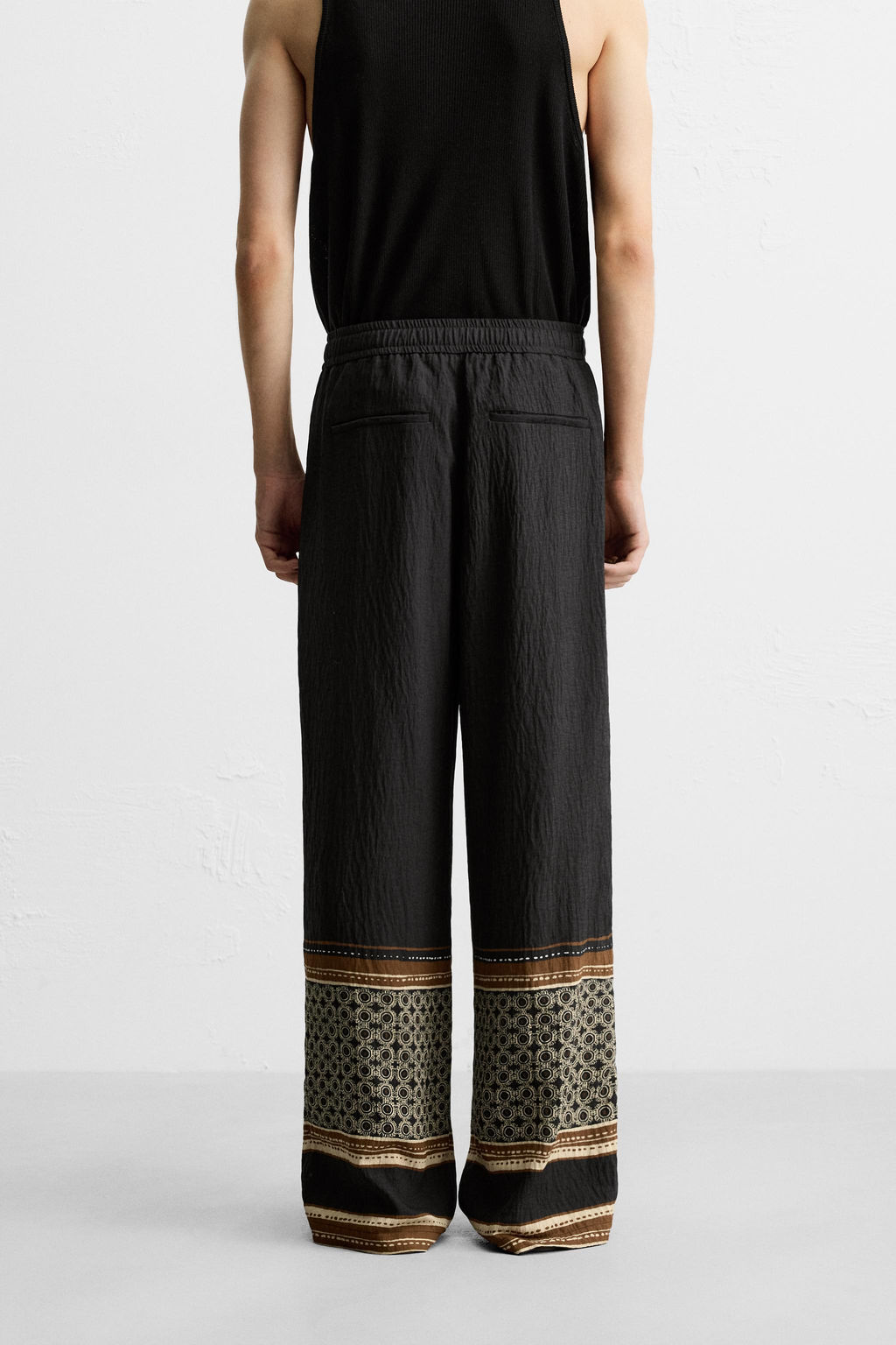 RELAXED FIT COLOUR BLOCK TROUSERS - Zara фото 13