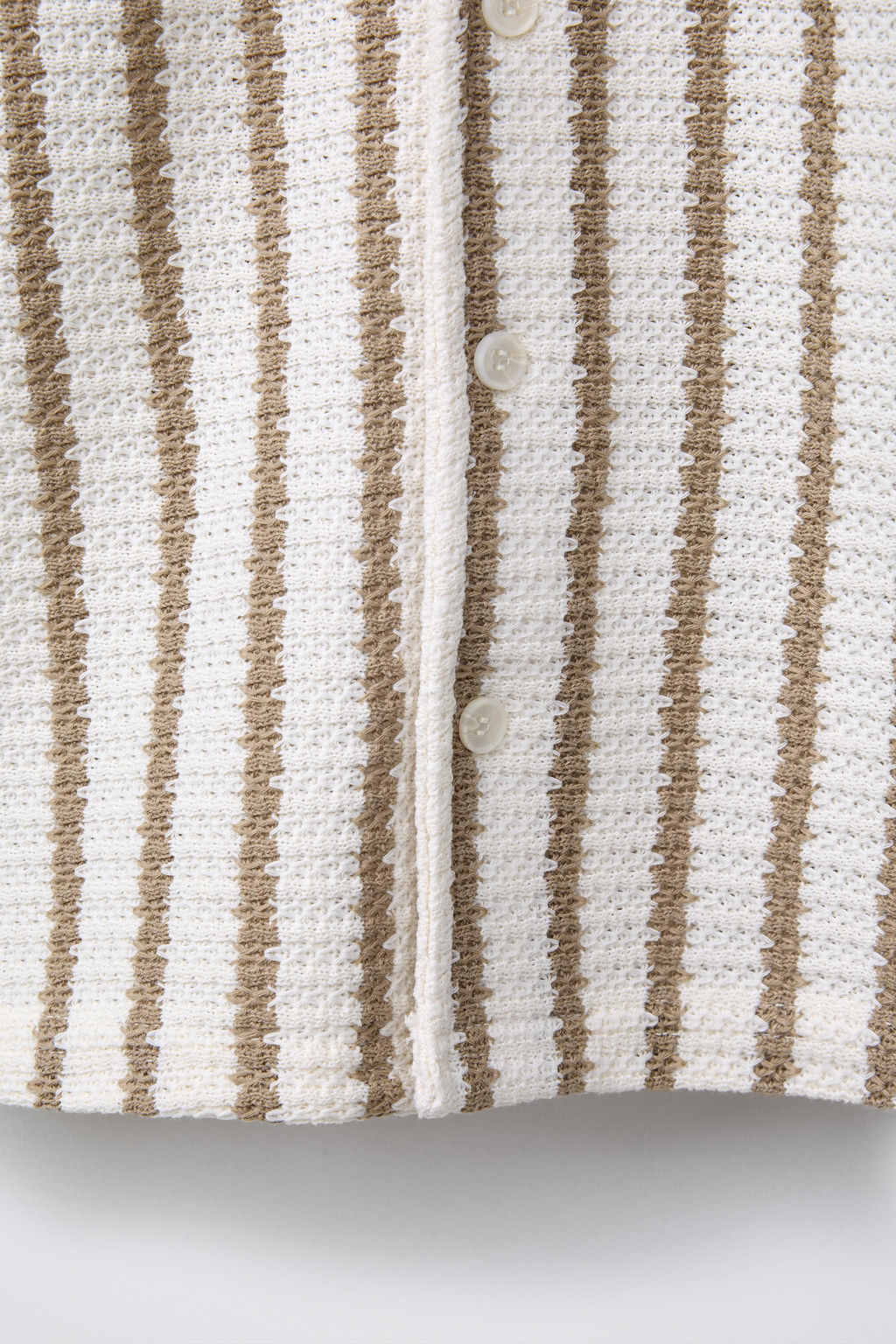 STRIPED TEXTURED SHIRT - Zara фото 4