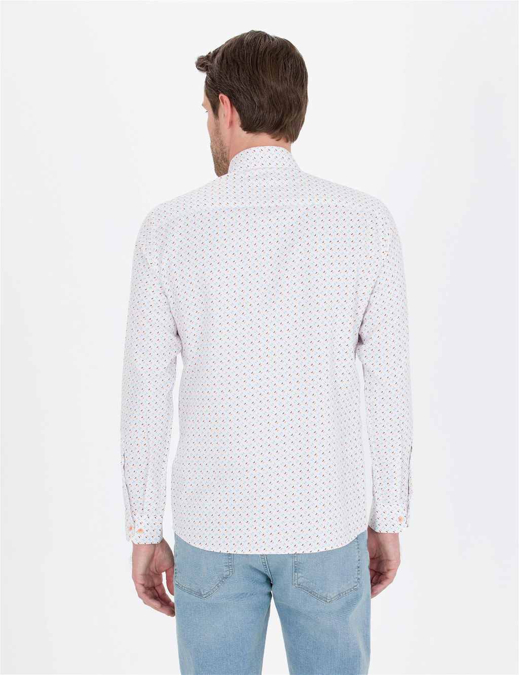 Pembe Slim Fit Uzun Kollu G_mlek