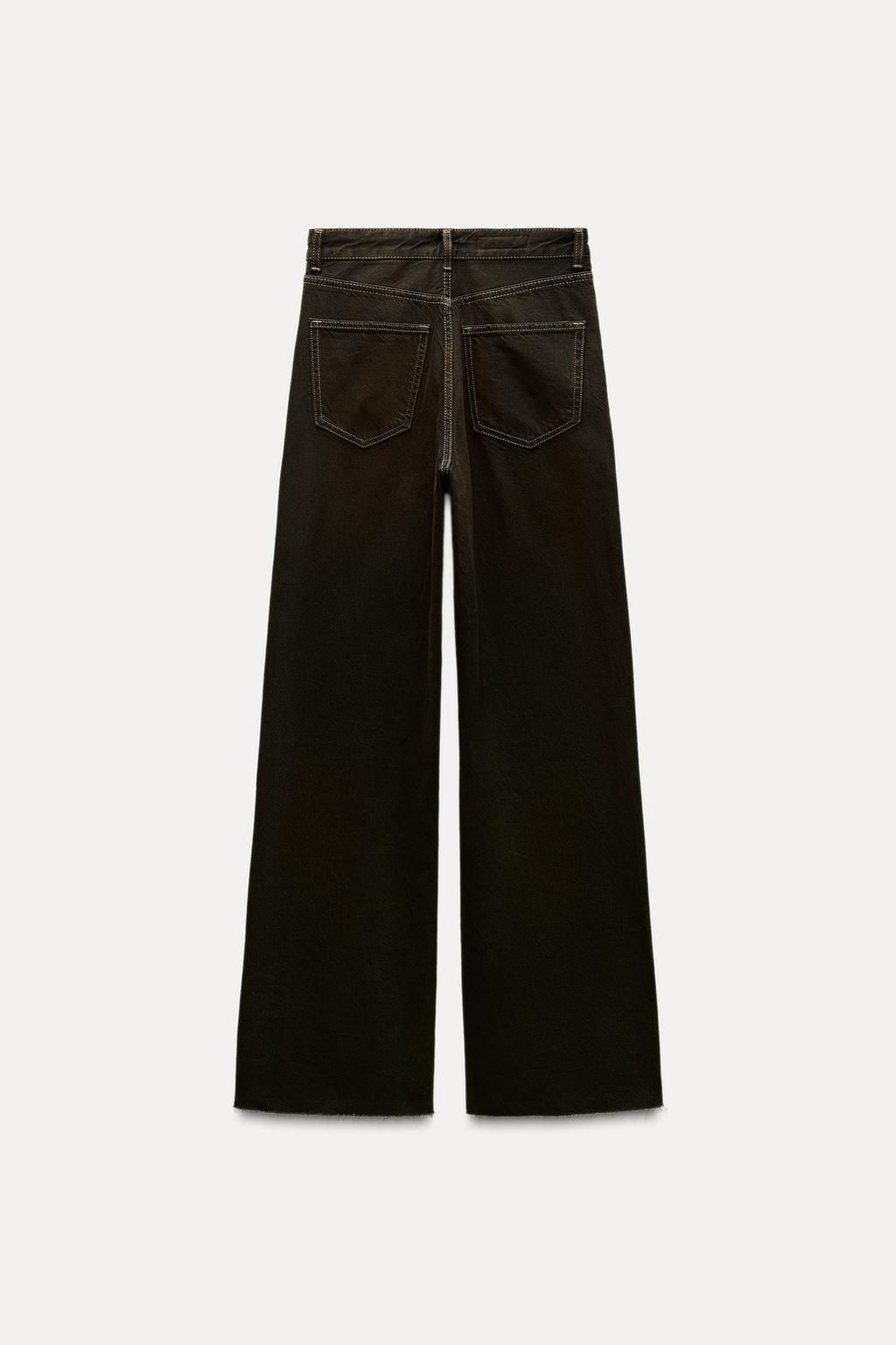 TRF HIGH-WAIST WIDE-LEG JEANS - Zara фото 6