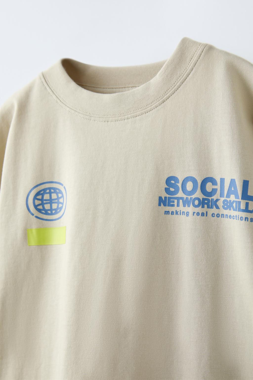 SLOGAN PRINT T-SHIRT - Zara фото 3