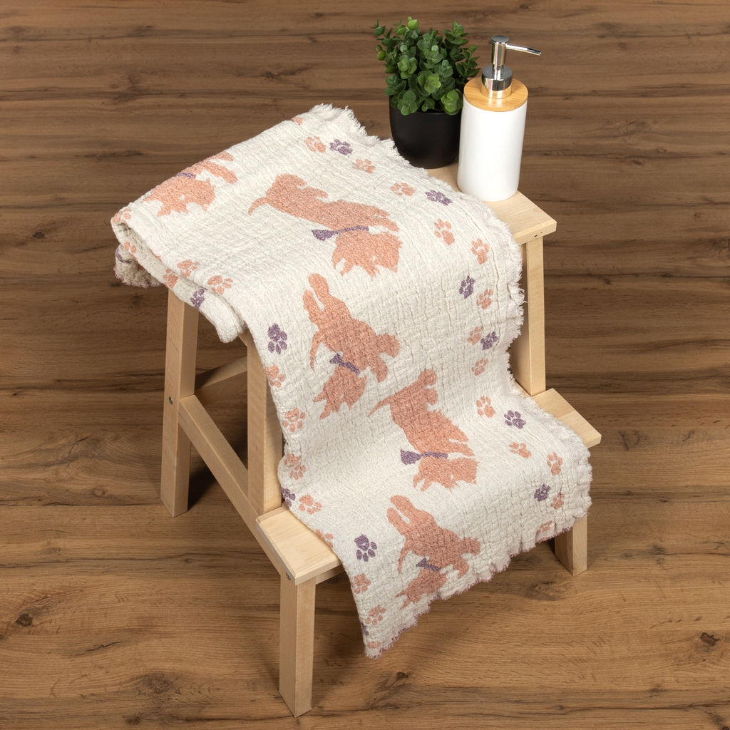 20С211-ШР/у. 130*60 Полотенце "Терри" цв. 9 рис. 871 розовый