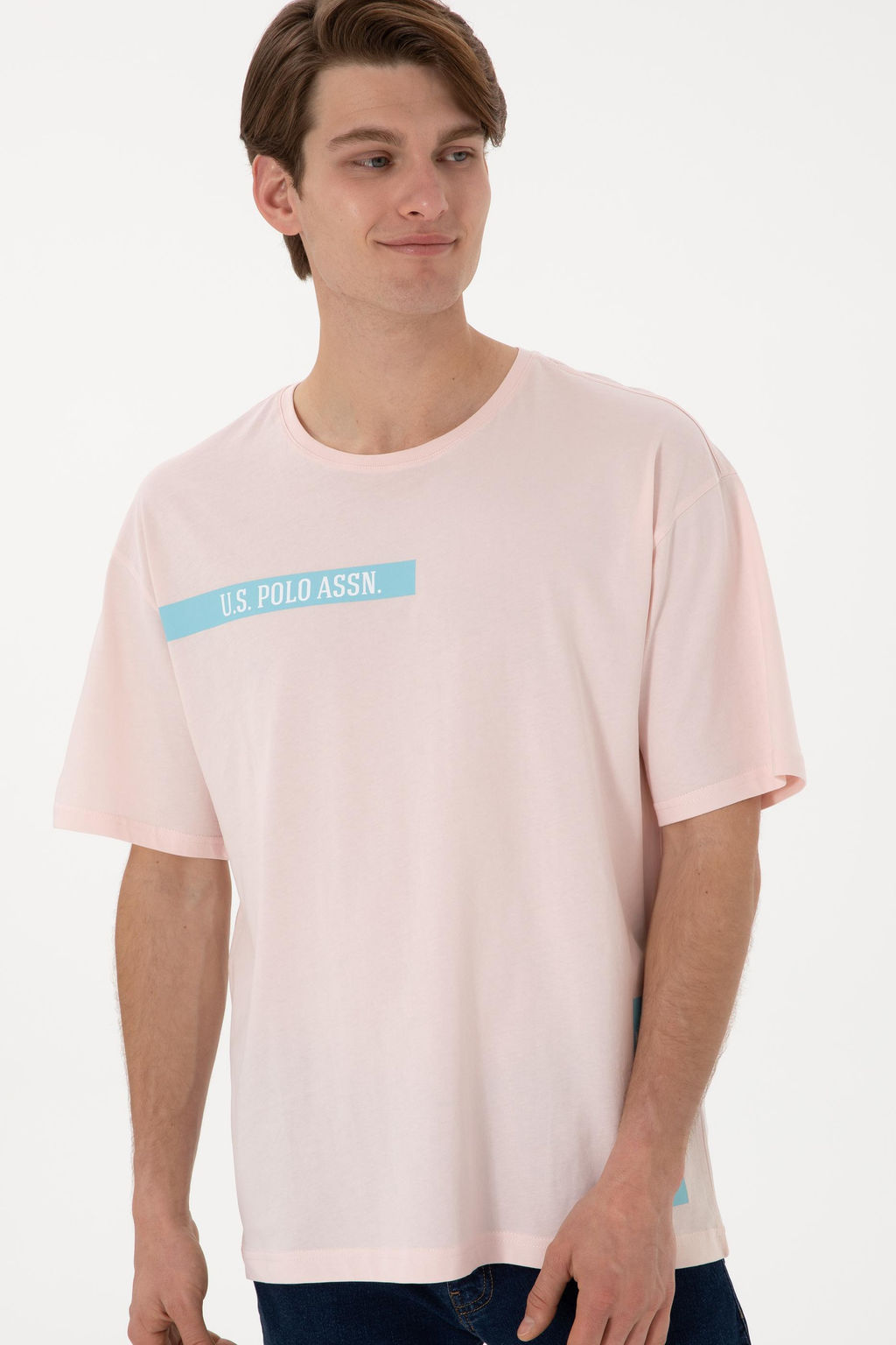 Erkek Comfort Fit Bisiklet Yaka A__k Pembe Ti__rt Sepette S_rpriz _ndirim - U.s. polo assn фото 3