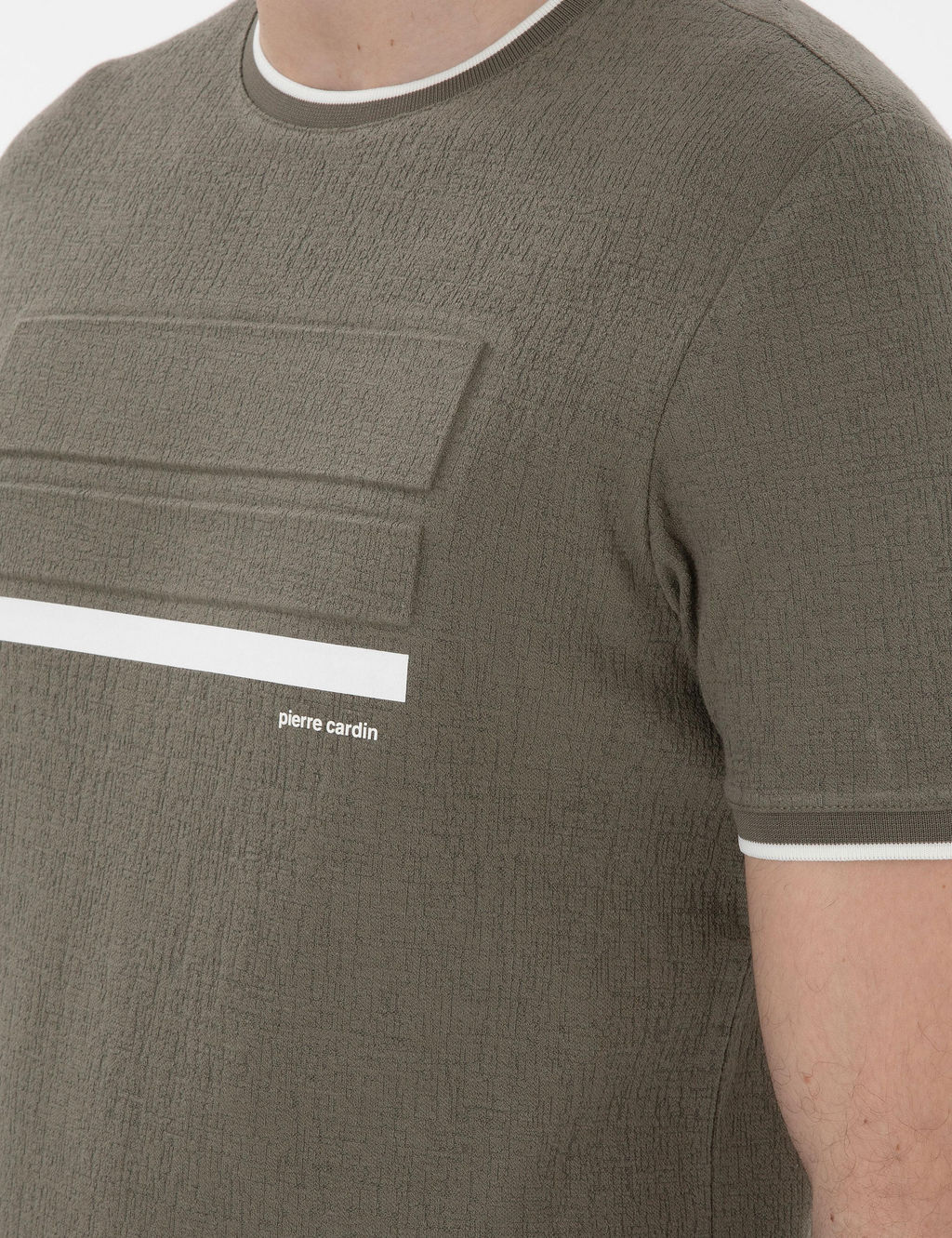 Haki Slim Fit Ti__rt - Pierre cardin фото 7