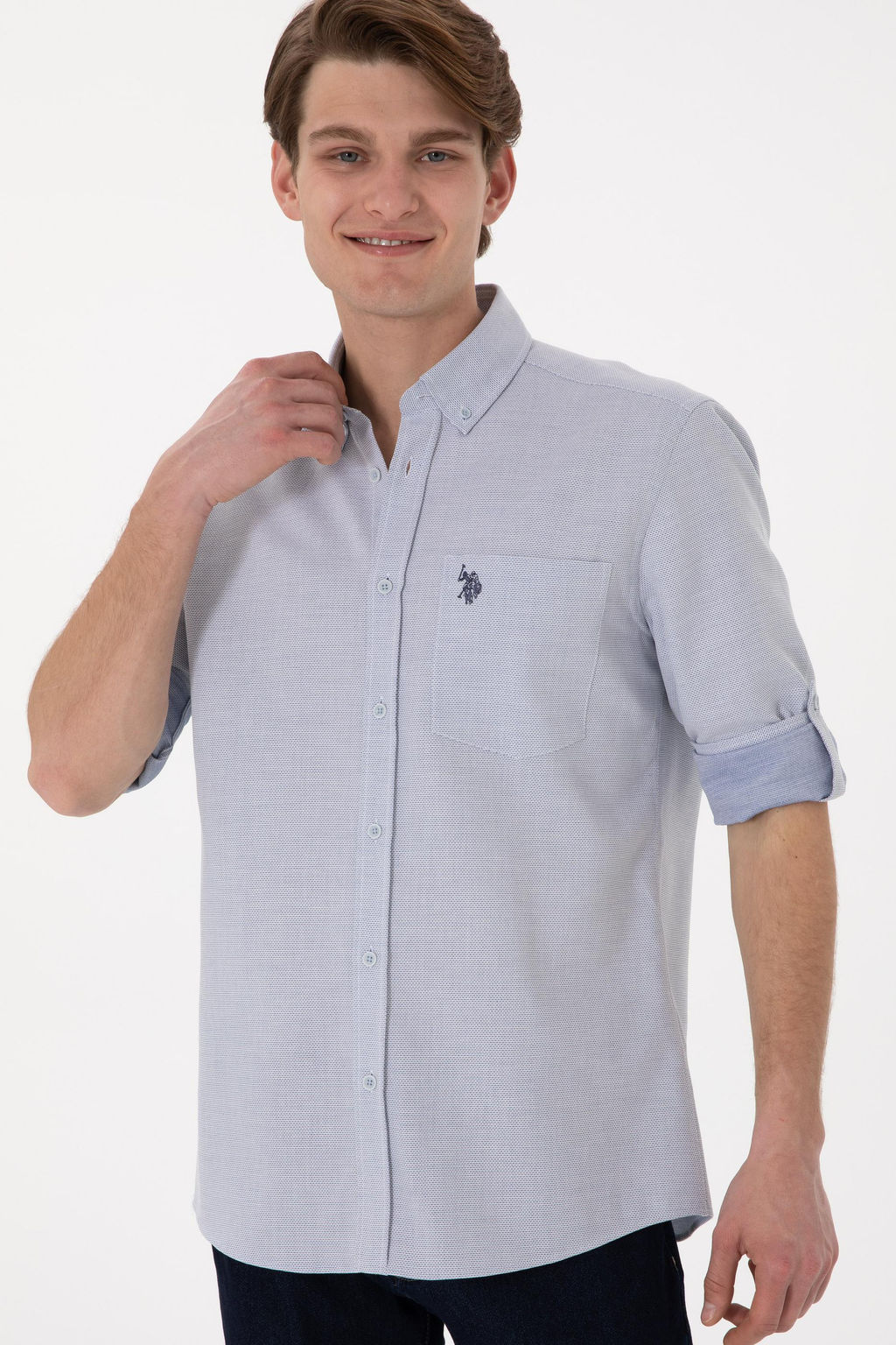 Erkek Lacivert Uzun Kollu G_mlek Sepette S_rpriz _ndirim - U.s. polo assn фото 3