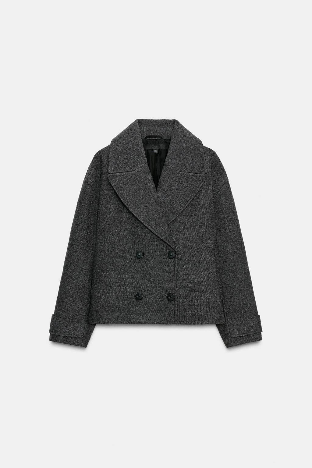 SOFT DOUBLE-BREASTED SHORT COAT - Zara фото 7