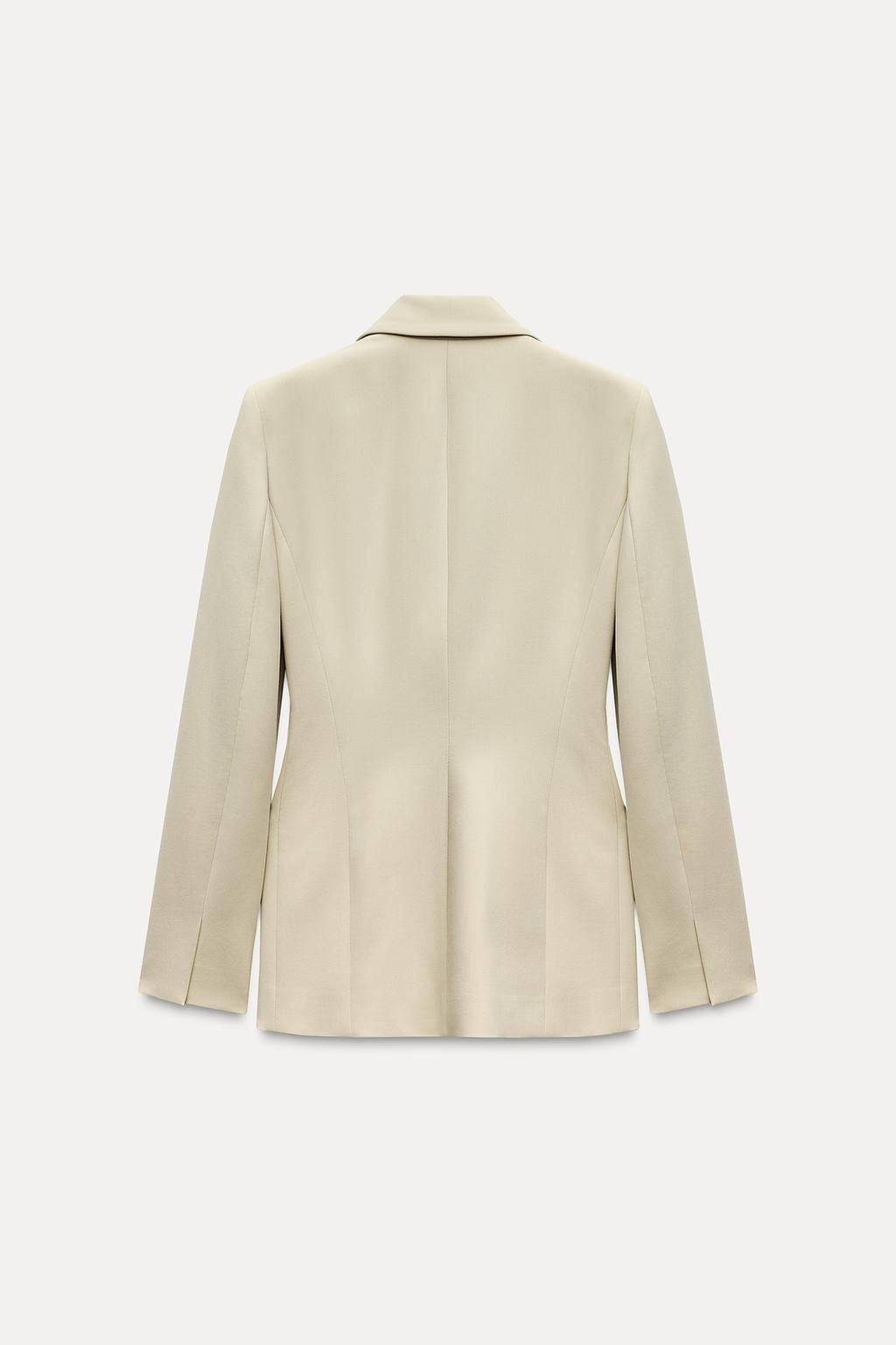 FITTED BLAZER WITH SHOULDER PADS - Zara фото 6