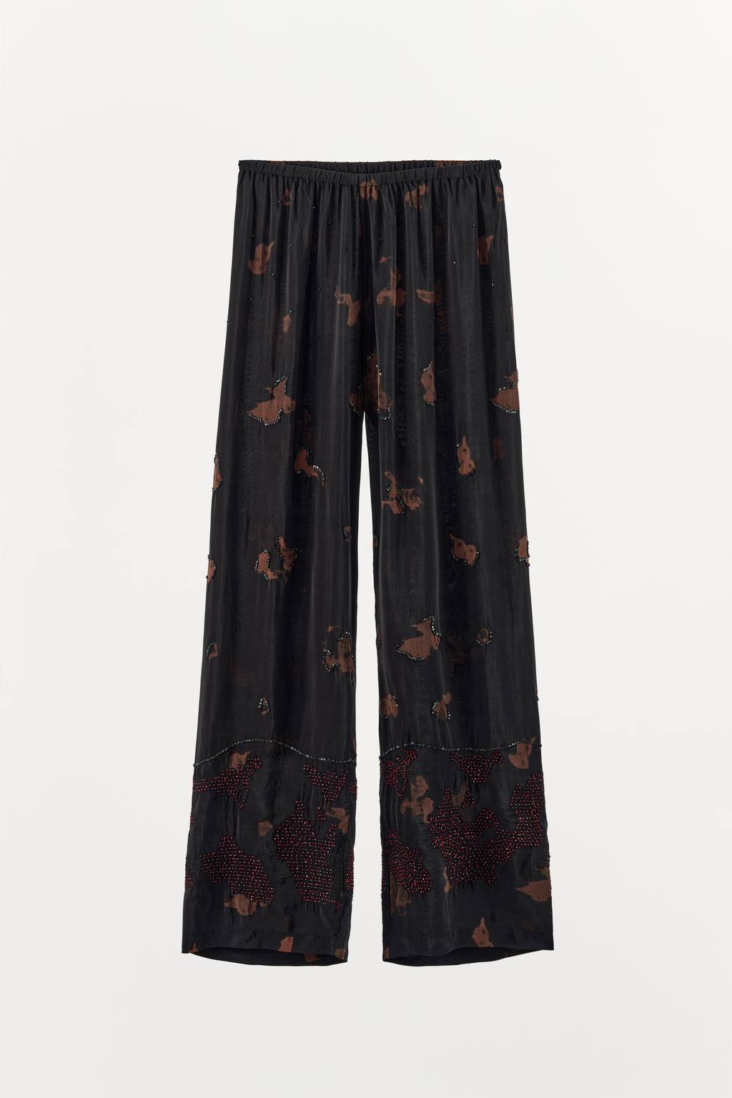 TROUSERS WITH BEADED EMBROIDERY - Zara фото 4