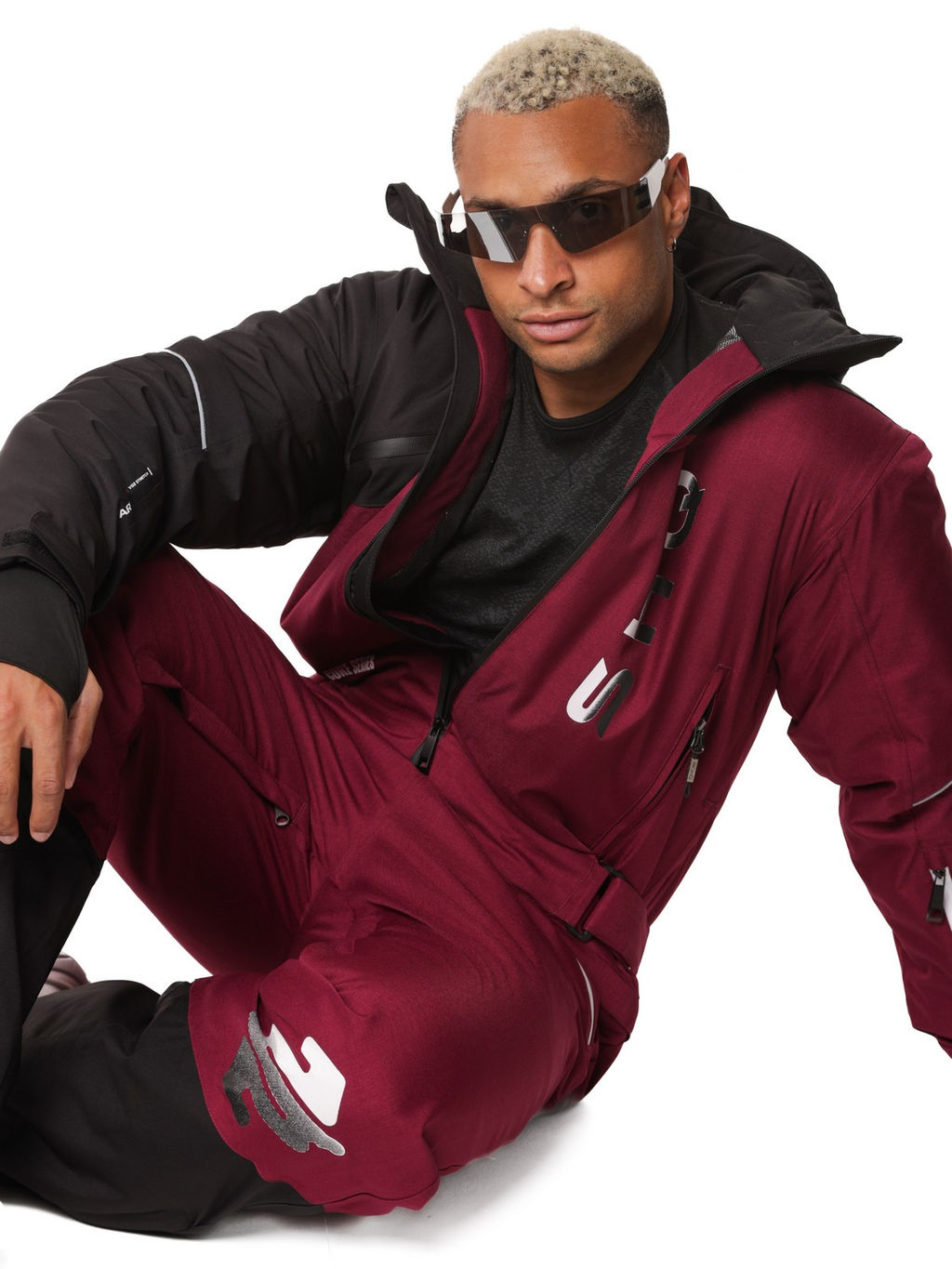 Комбинезон A-89033 Темно-бордовый