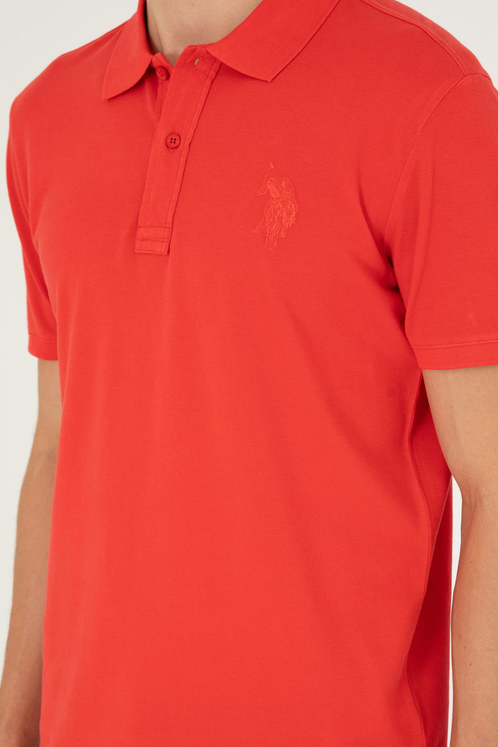 Мужская красная базовая футболка Неожиданная скидка в корзине - U.s. polo assn фото 7