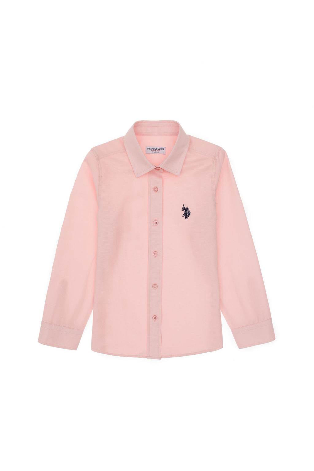 K_z _ocuk A__k Pembe Uzun Kollu Basic G_mlek Sepette S_rpriz _ndirim - U.s. polo assn фото 2