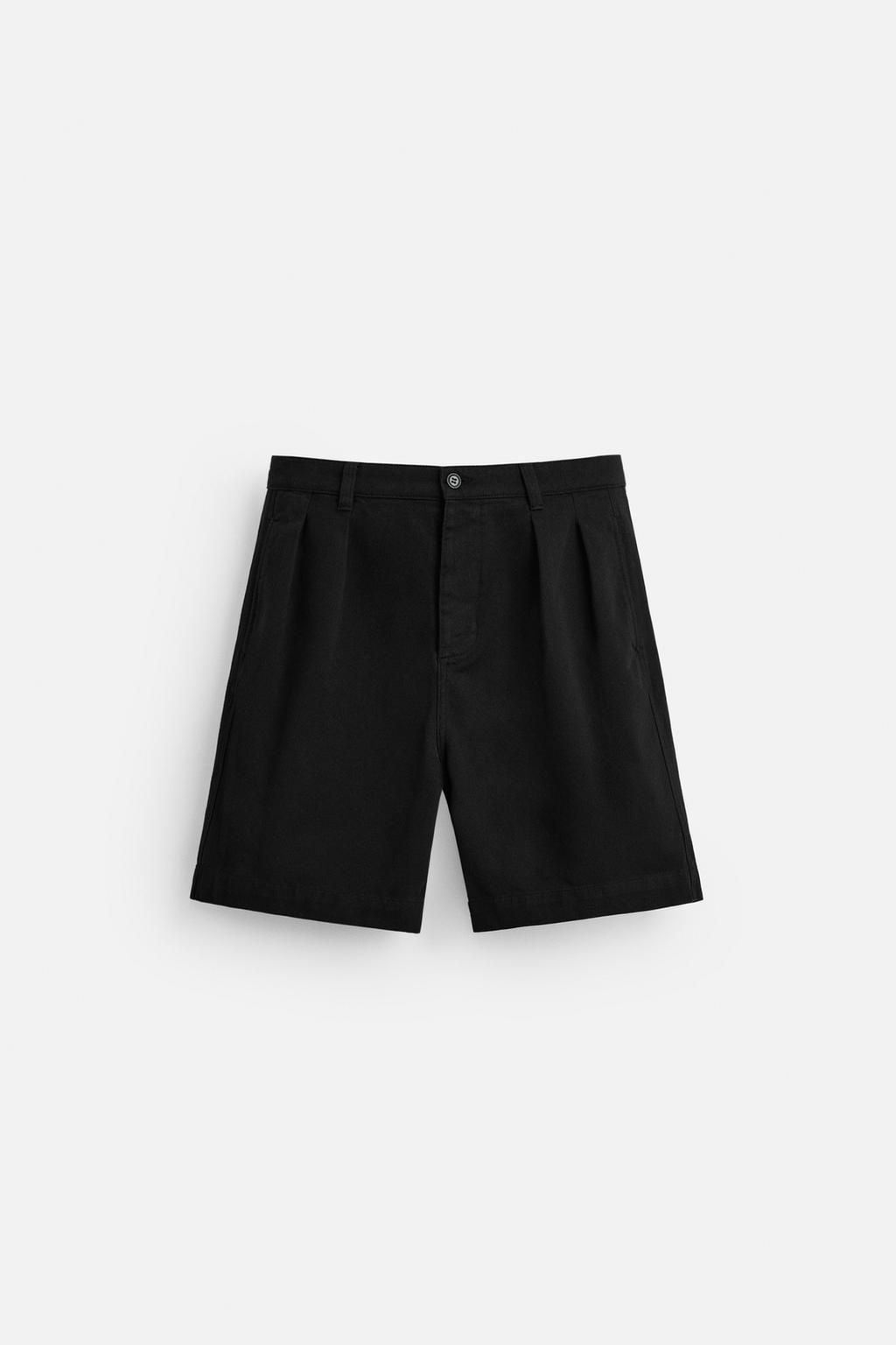 RELAXED FIT BERMUDA SHORTS WITH PLEATS - Zara фото 6
