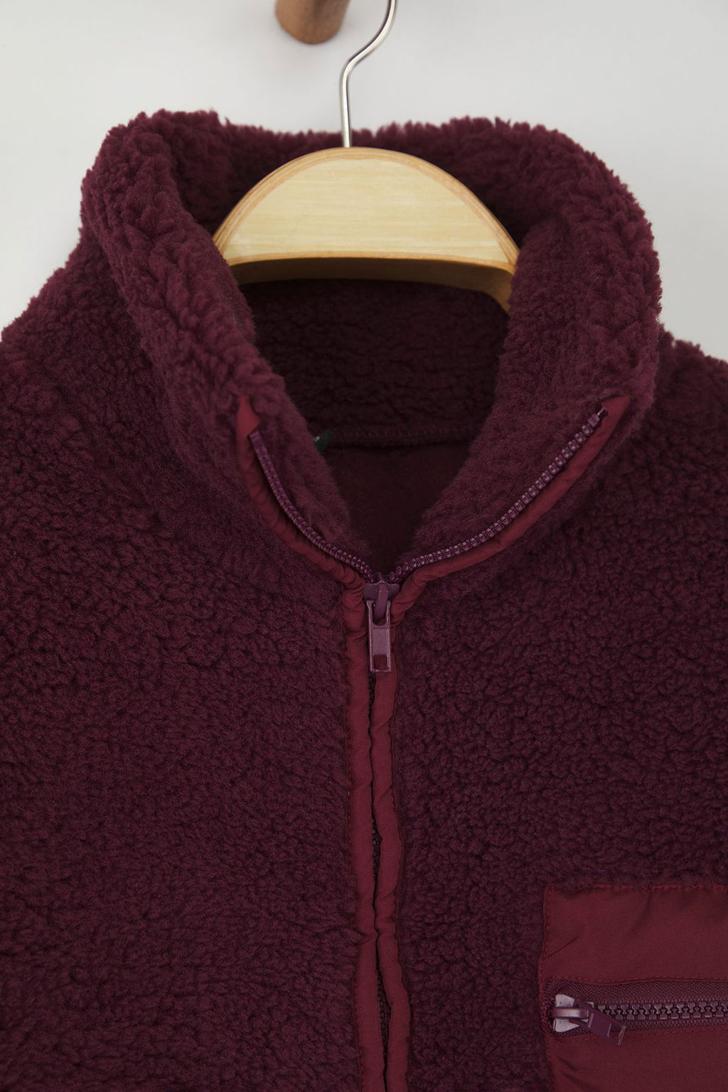 Winter Essentials Murdum Polar Fermuarl? Dik Yaka Cep Detayl? Orme Sweatshirt TWOAW24SW00071