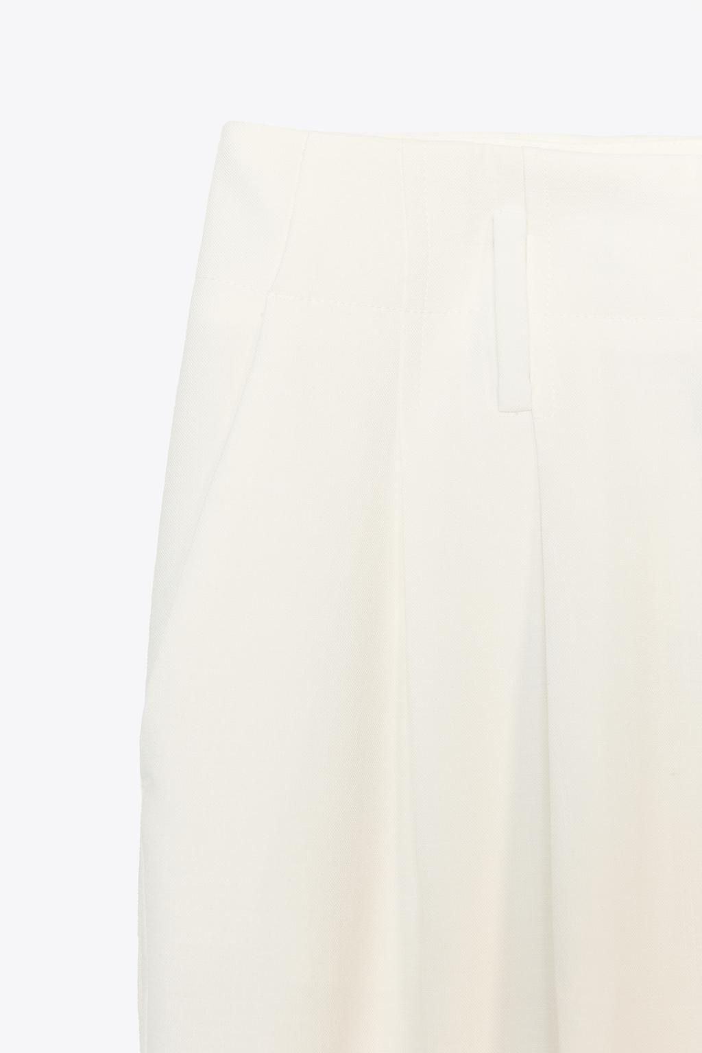 WIDE-LEG TROUSERS WITH DARTS - Zara фото 6