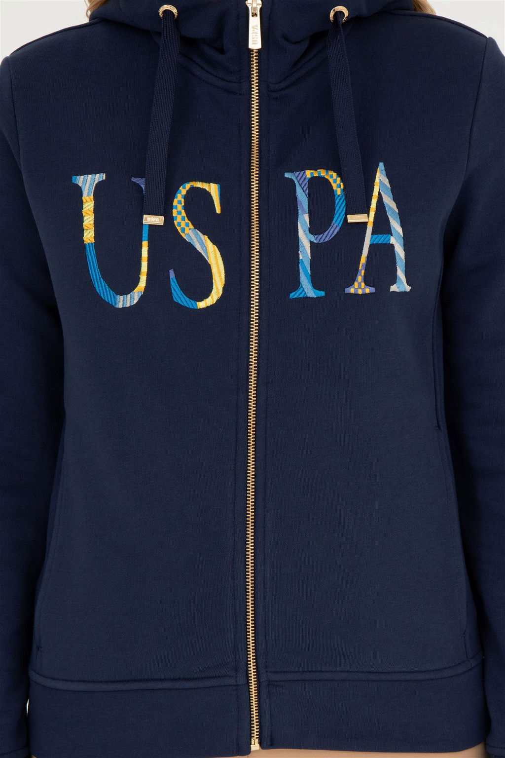 Женский темно-синий базовый свитшот - U.s. polo assn фото 6