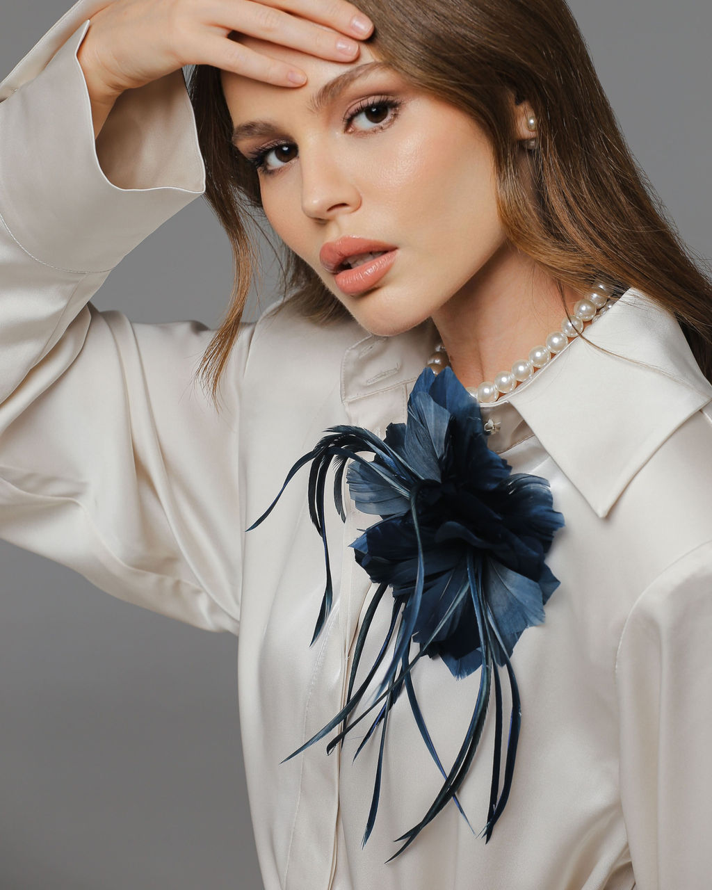 авторская Брошь из перьев - Sahar art lab фото 2