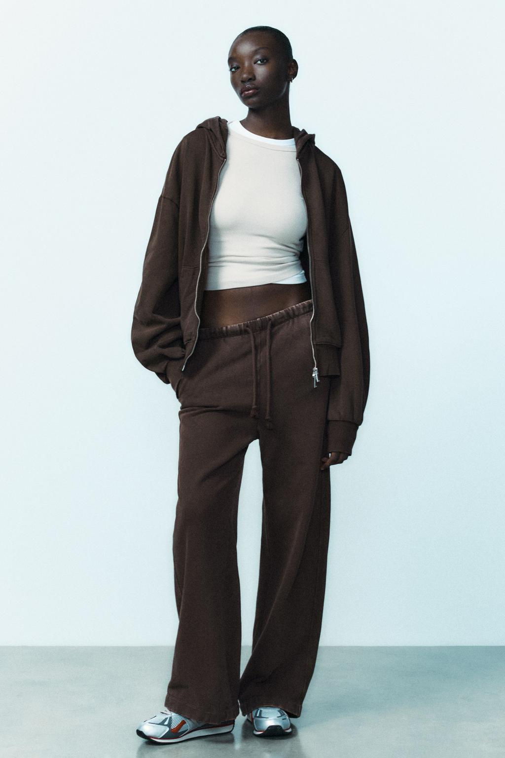 STRAIGHT-LEG PLUSH TROUSERS - Zara фото 27