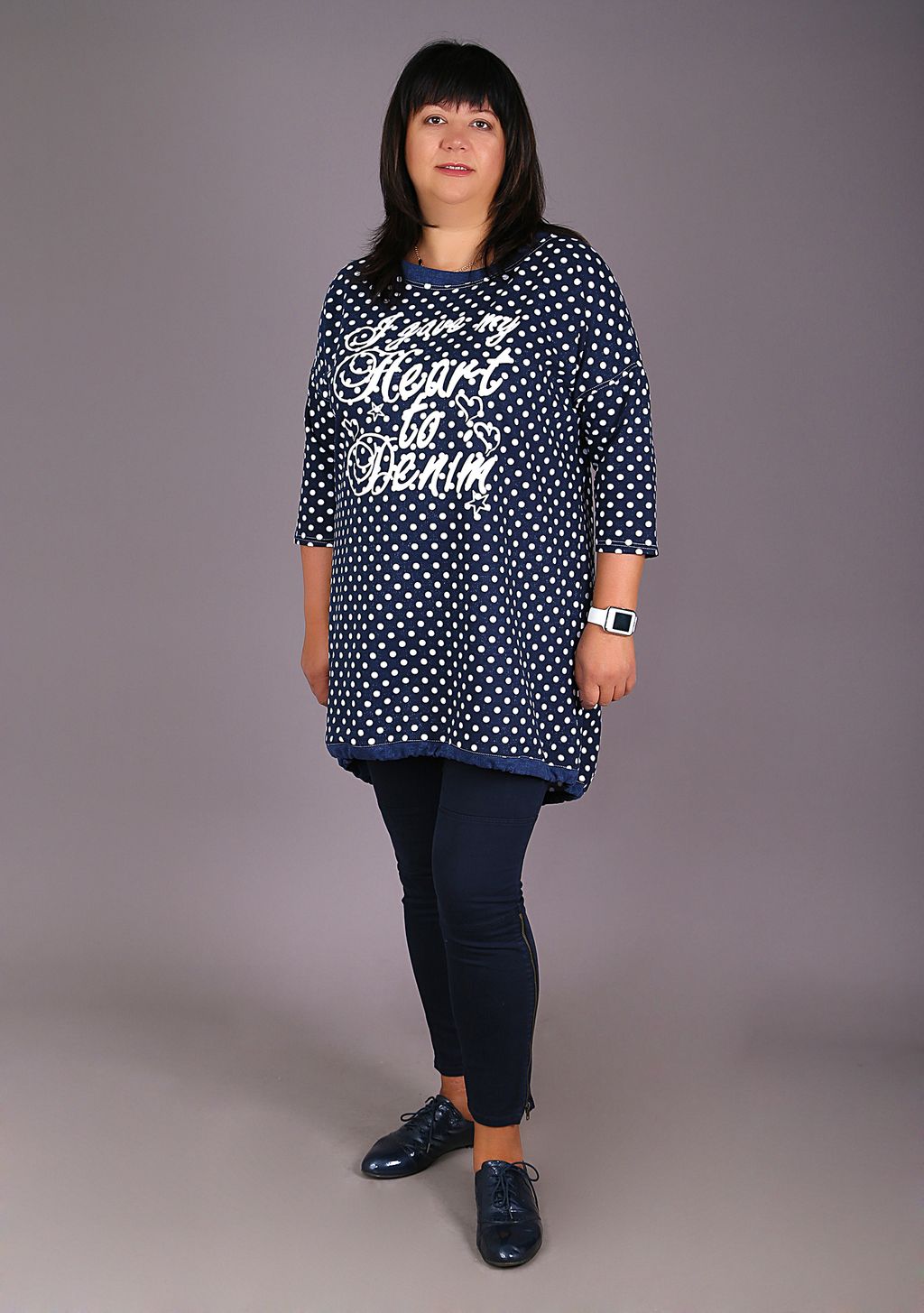 Туника Лера (мелкий горох) - Марлен фото 2