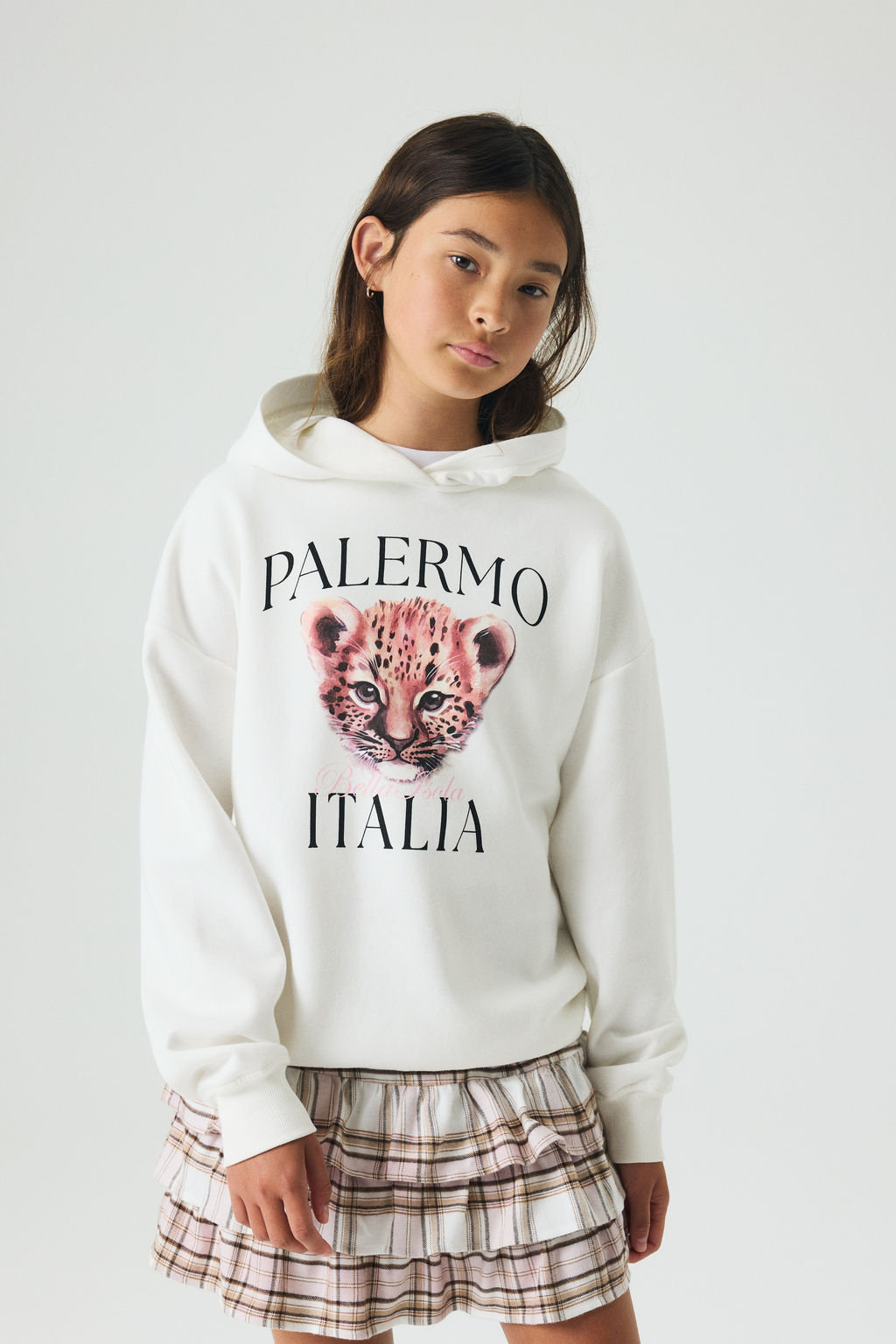 Sudadera oversize con capucha y motivo - H&m фото 8