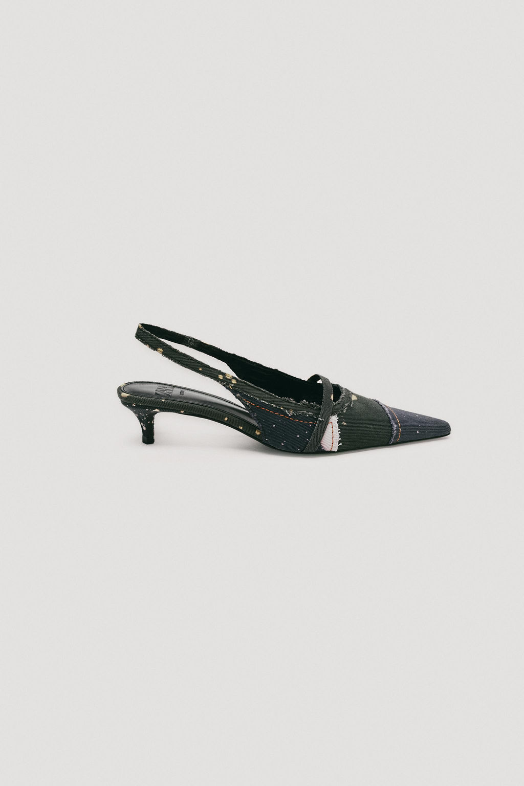 ZAPATO DESTALONADO DENIM LIMITED EDITION / Negro - Zara фото 3