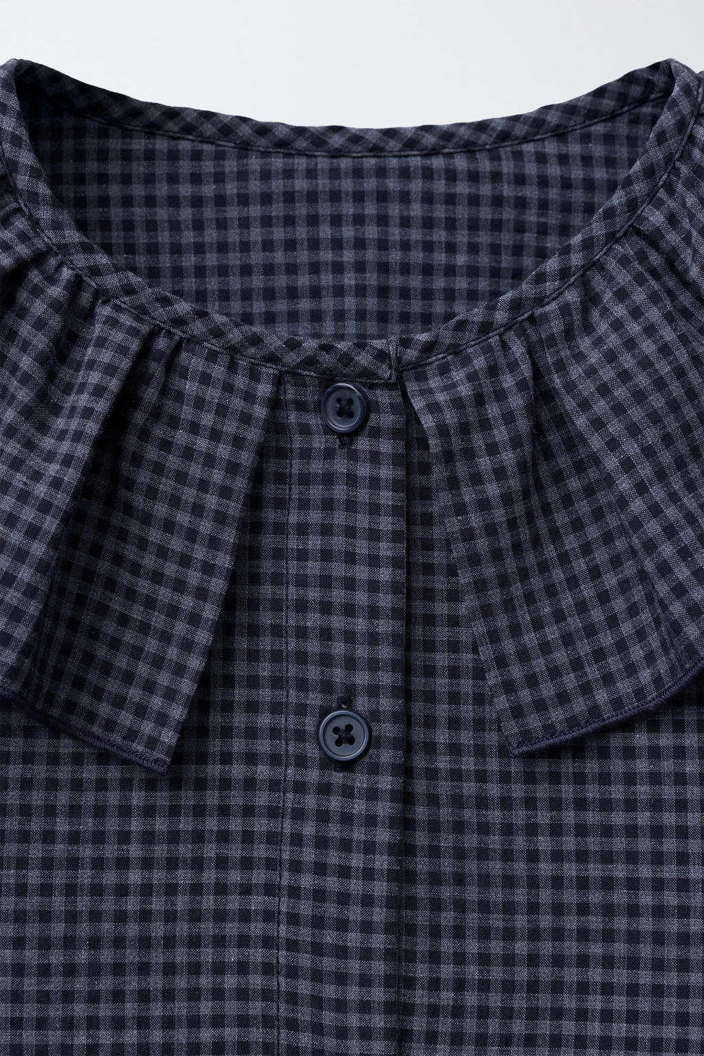 GINGHAM SHIRT WITH RUFFLE TRIMS - Zara фото 3