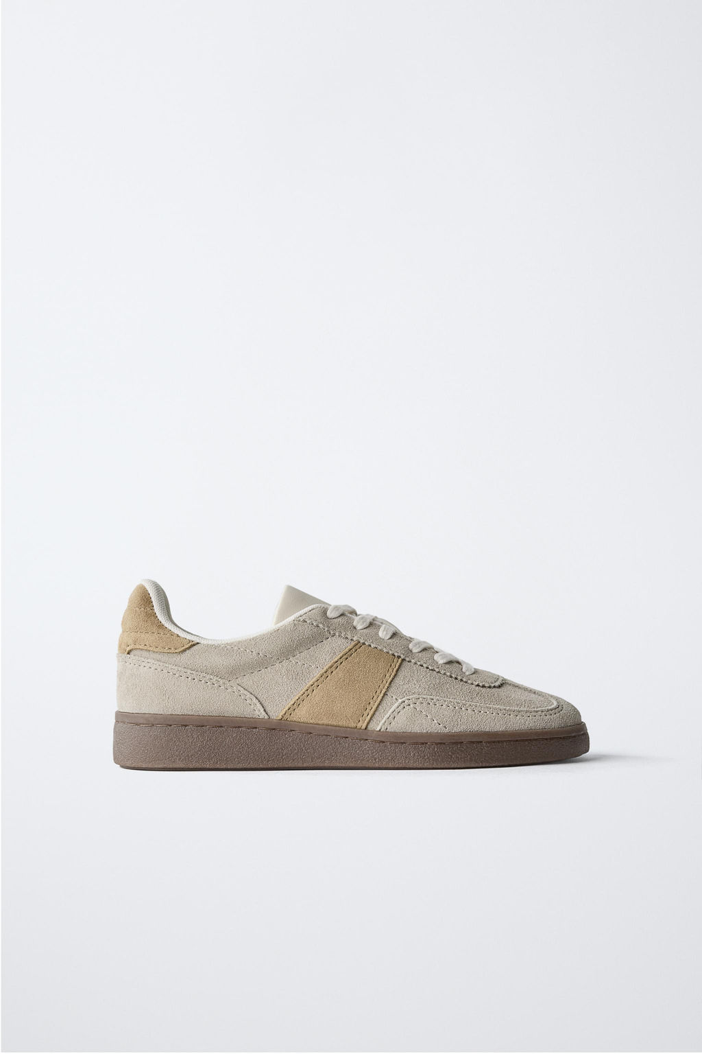 SPLIT SUEDE TRAINERS