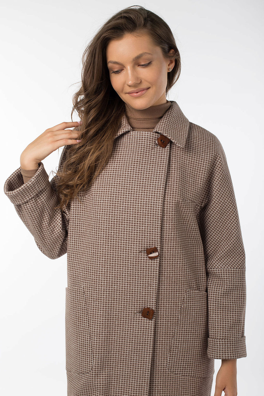 01-10661 Пальто женское демисезонное - El podio фото 9