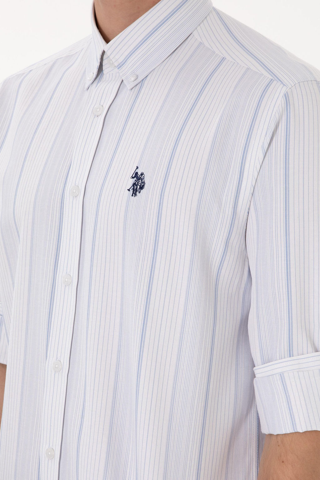 Erkek Mavi Uzun Kollu G_mlek Sepette S_rpriz _ndirim - U.s. polo assn фото 7