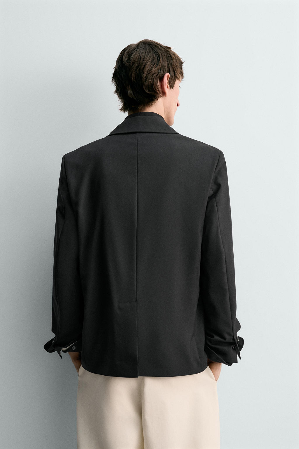 BLAZER TRAJE 100% LANA LIMITED EDITION / Negro - Zara фото 3