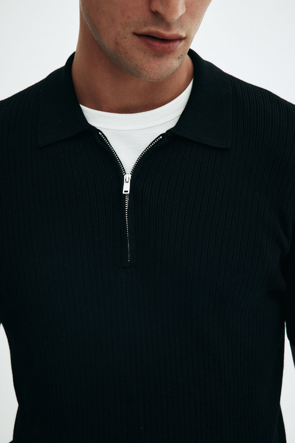 Polo con media cremallera Slim Fit - H&m фото 8