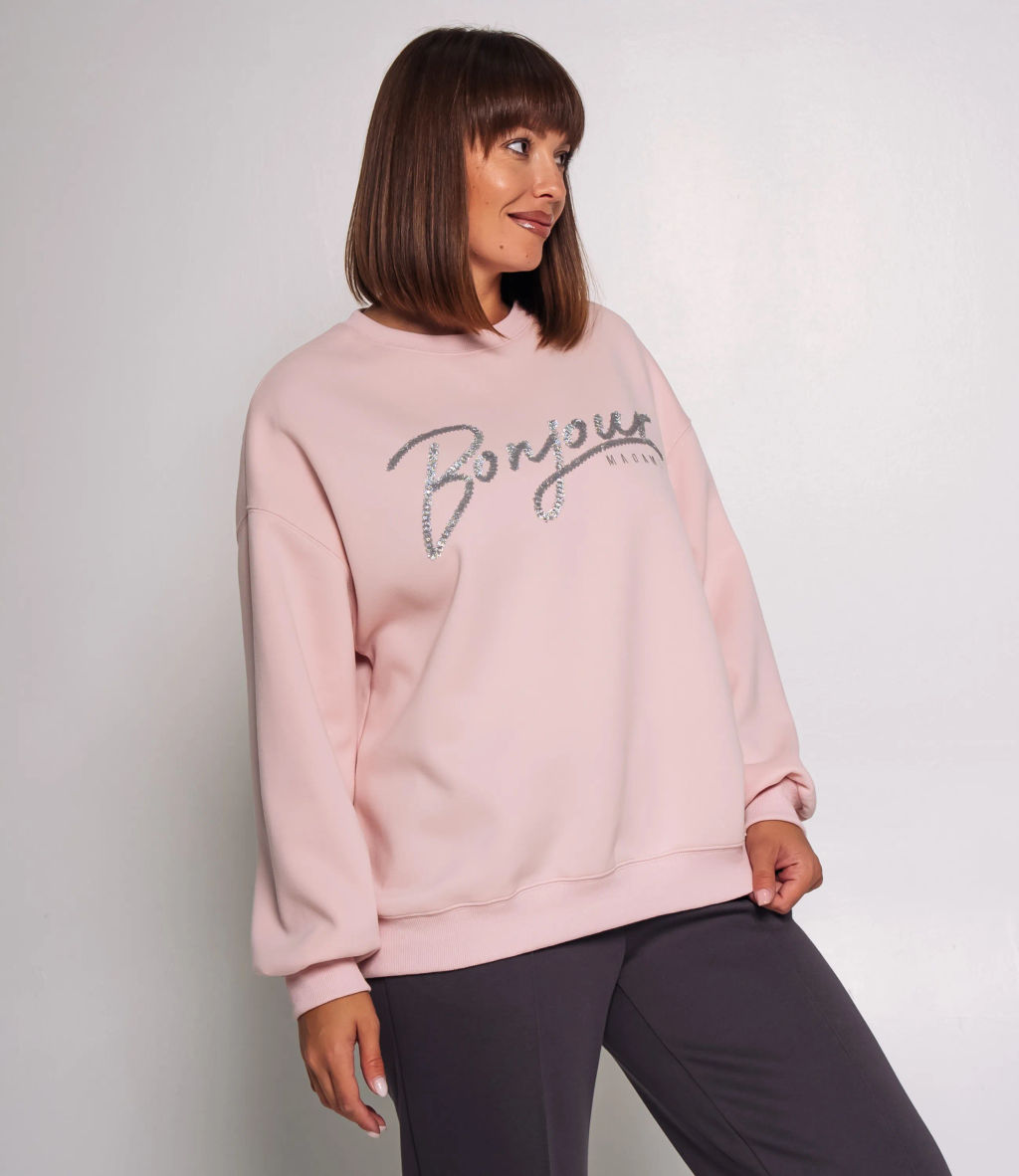 Свитшот #КТ2030 (1), пудровый