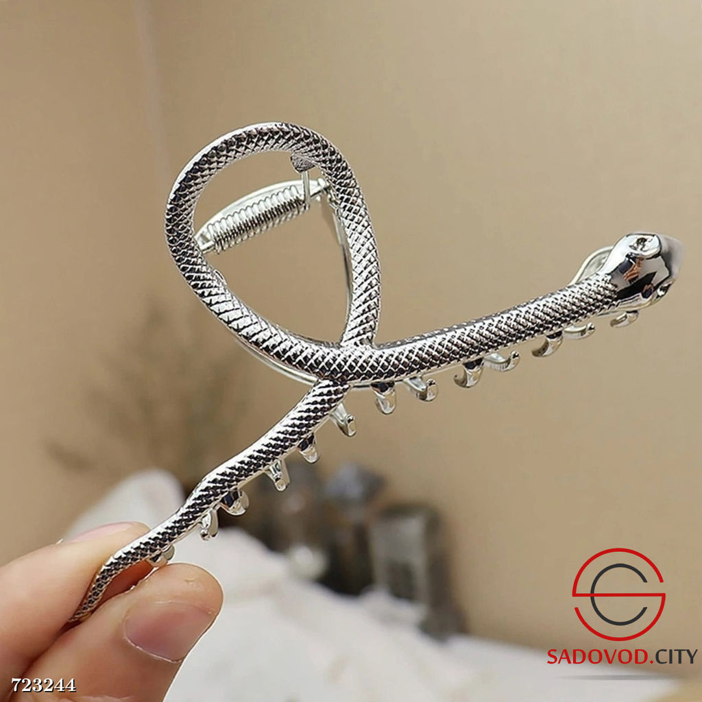 Металлическая заколка для волос в форме змеи - Bruno фото 8