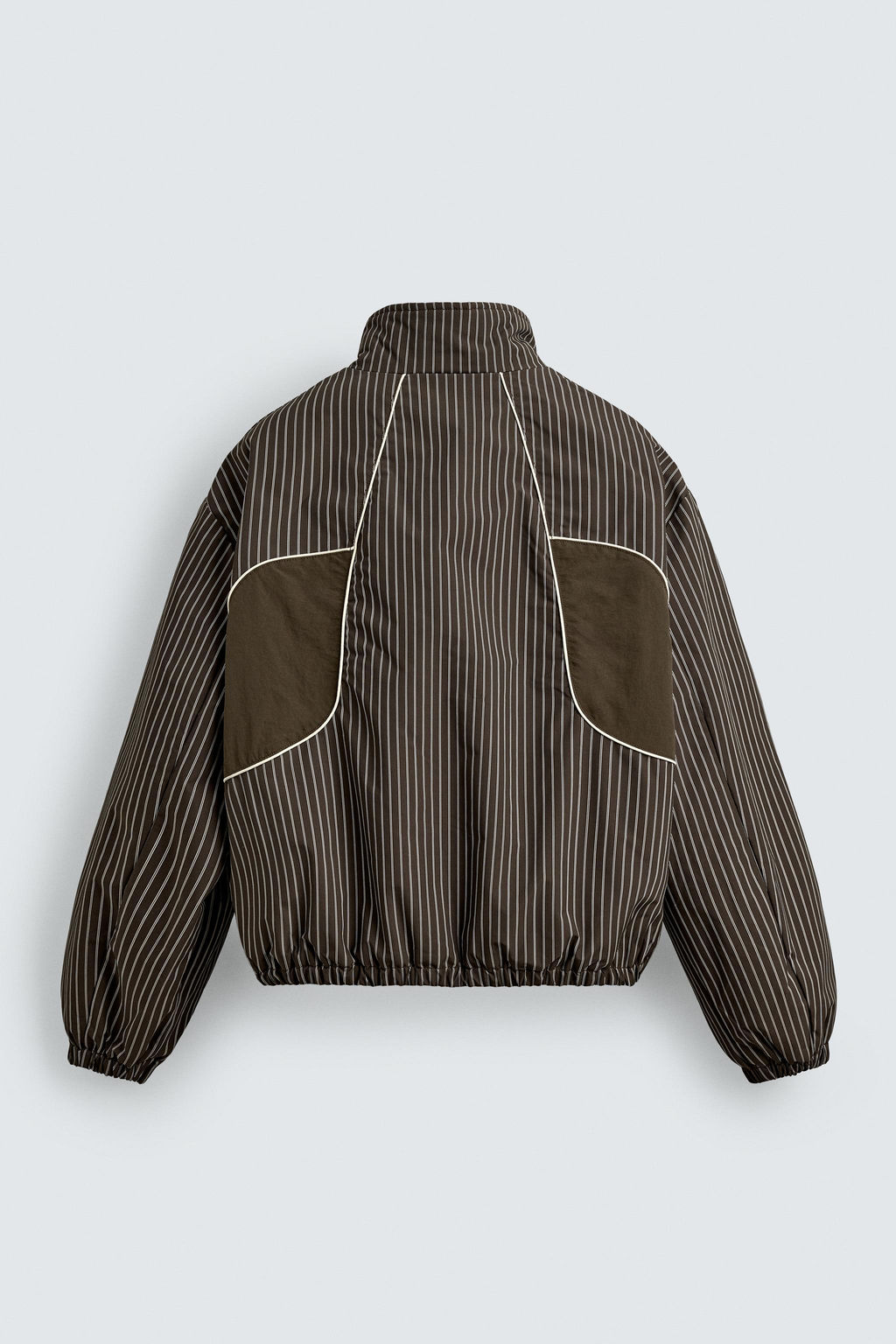 CAZADORA BOXY FIT RAYAS / Marr?n - Zara фото 8
