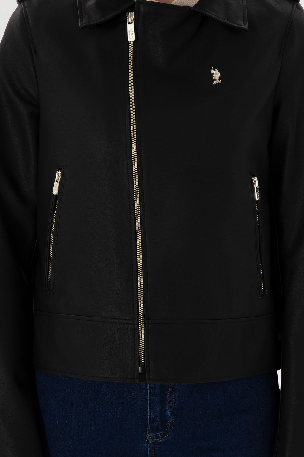 KadДn Siyah Deri Ceket - U.s. polo assn фото 6
