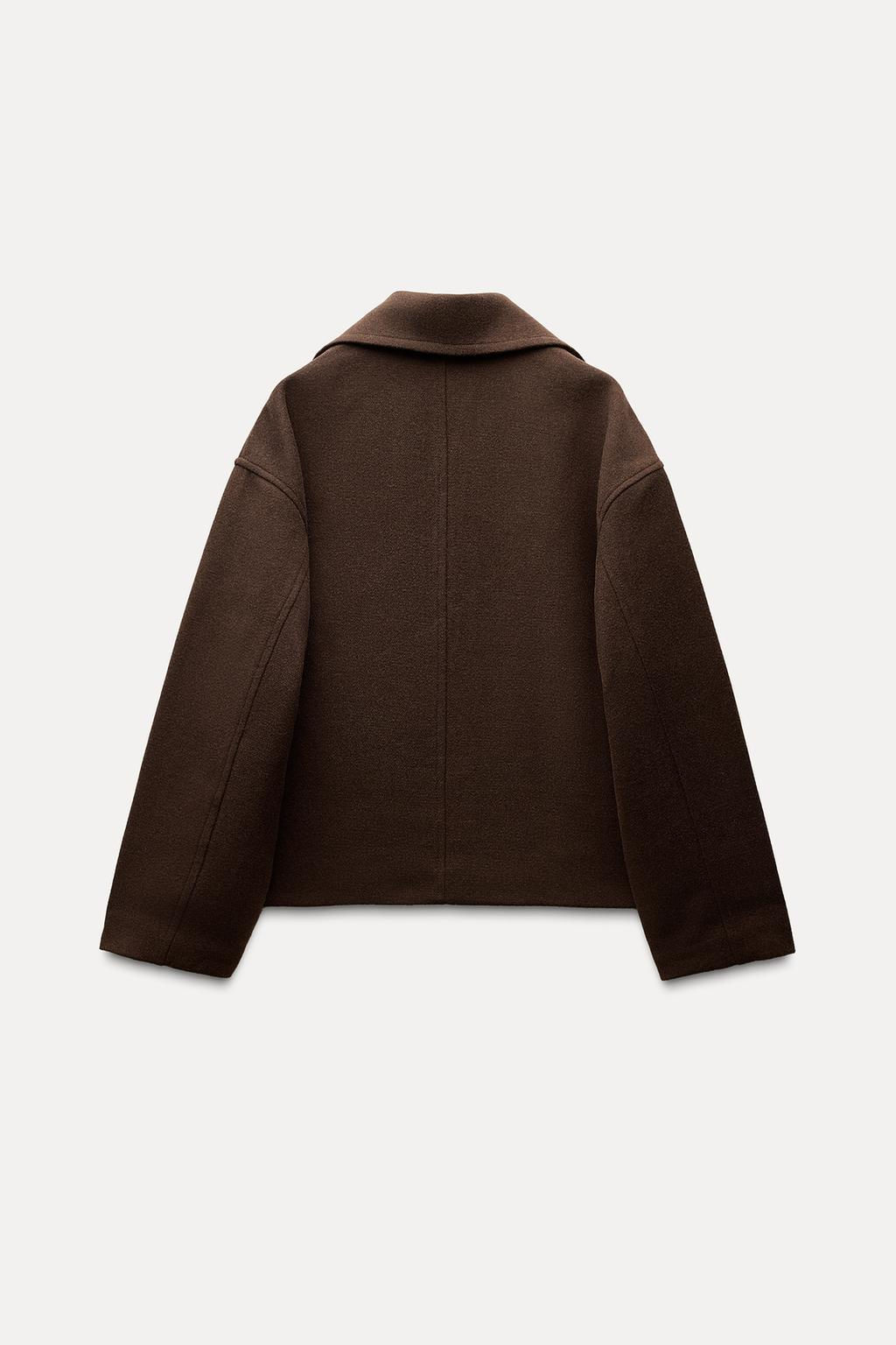 SHORT DOUBLE-BREASTED COAT - Zara фото 4