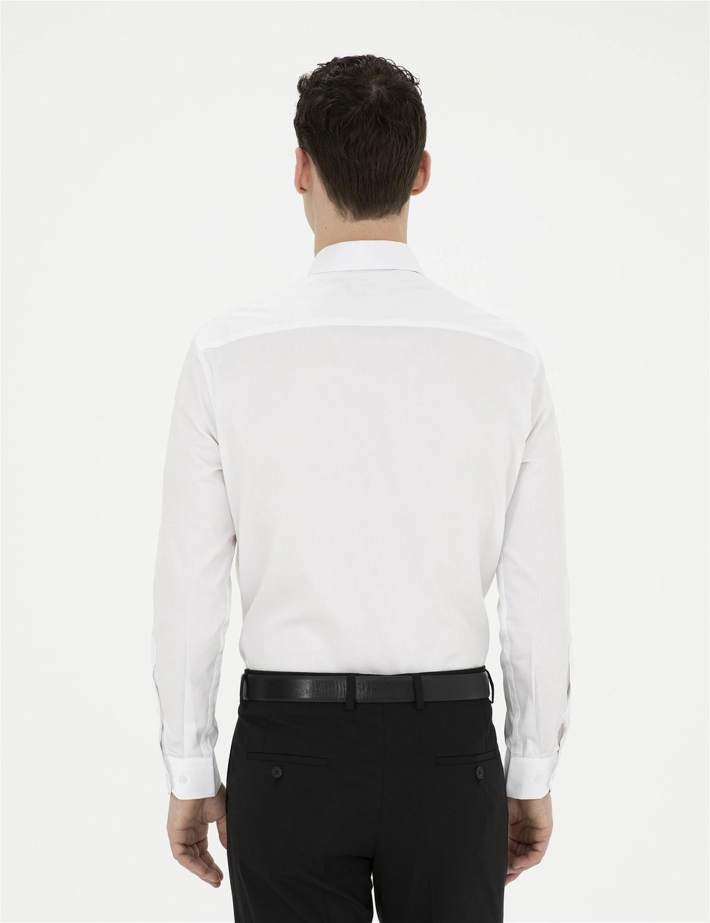 Beyaz Regular Fit Uzun Kollu Basic G_mlek - Pierre cardin фото 5