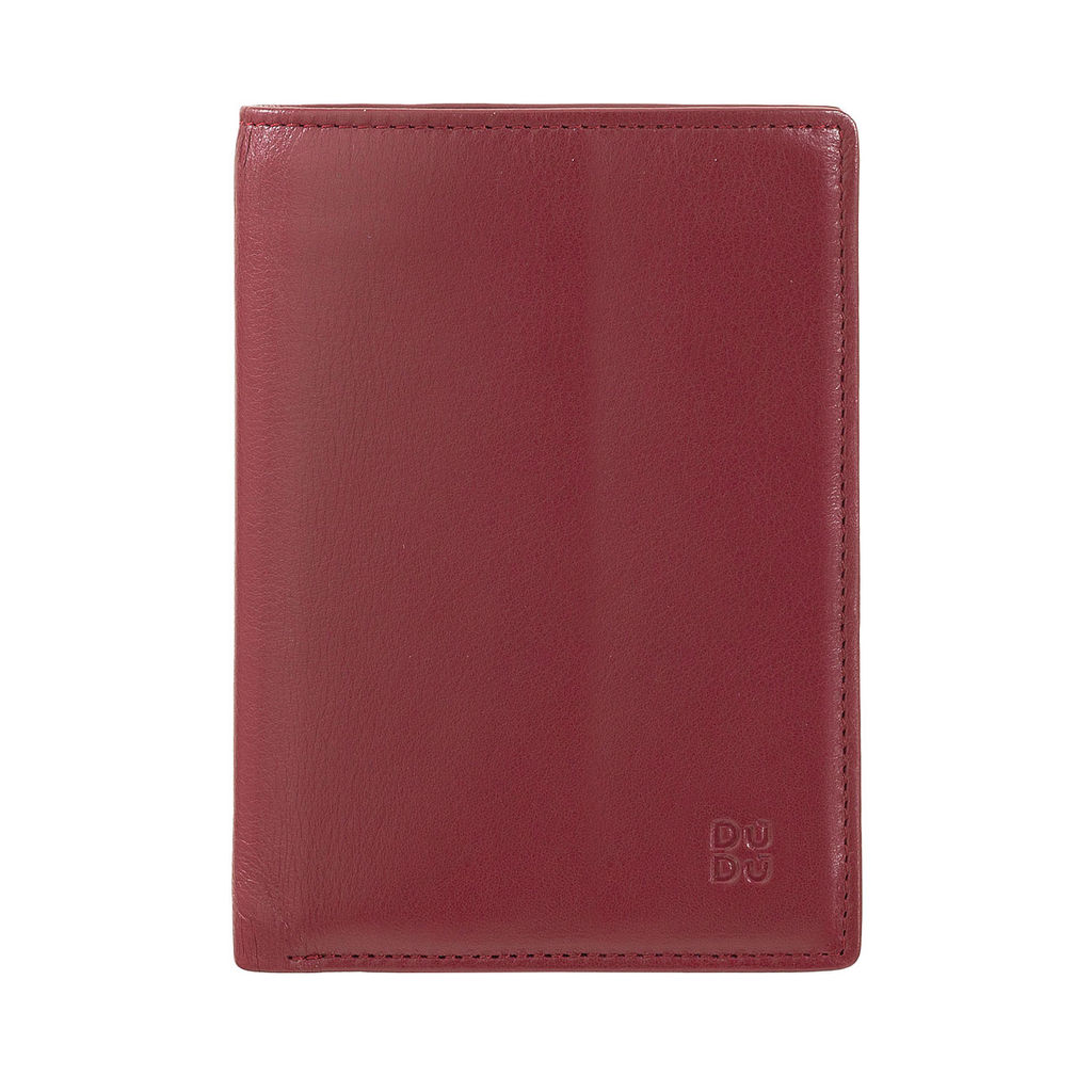 Итальянское кожаное портмоне DuDu серии Tiberio | burgundy пэчворк - Dudubags фото 3